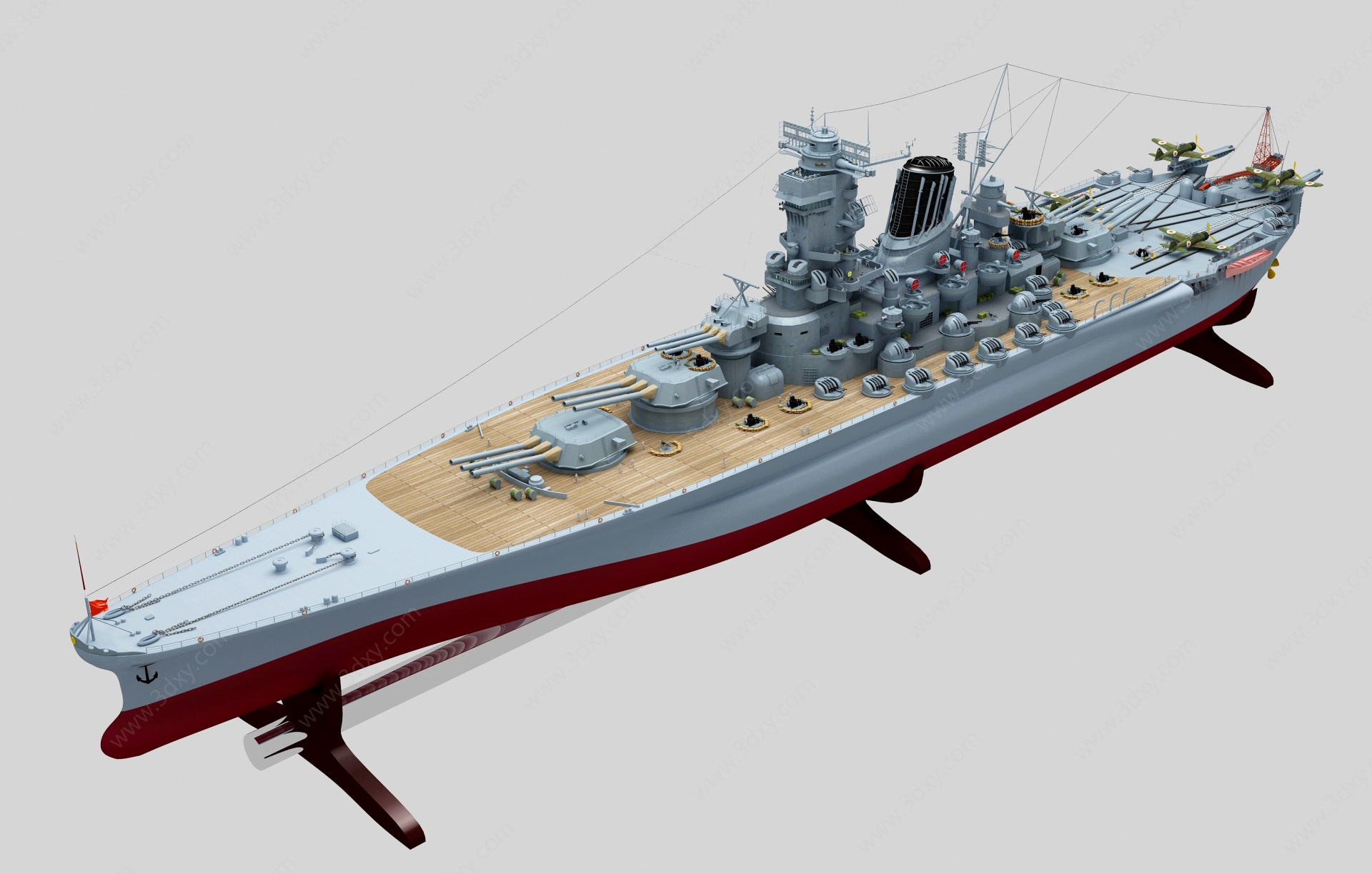 现代船舰艇战舰3D模型