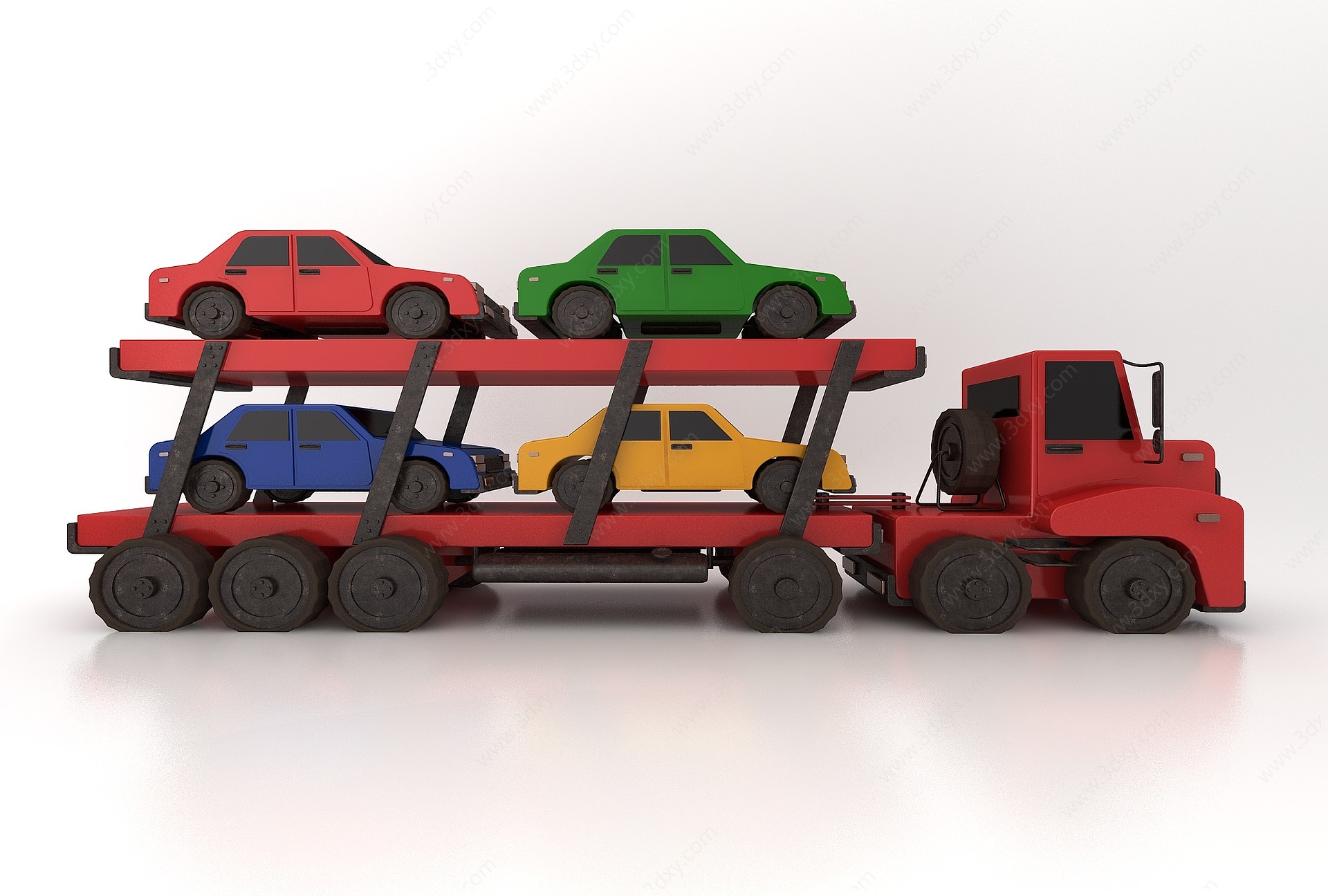 汽车运输车3D模型