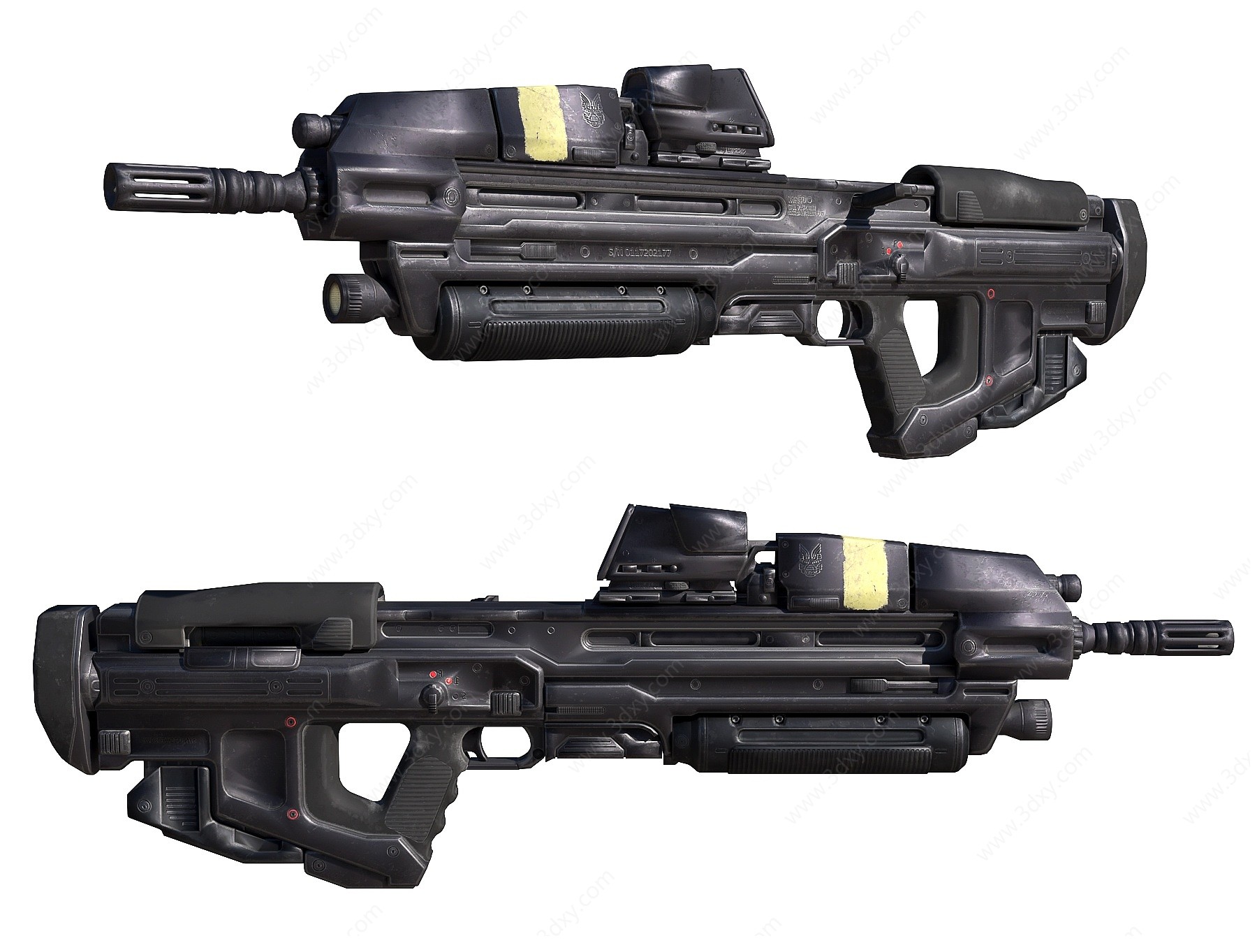 现代冲锋枪3D模型