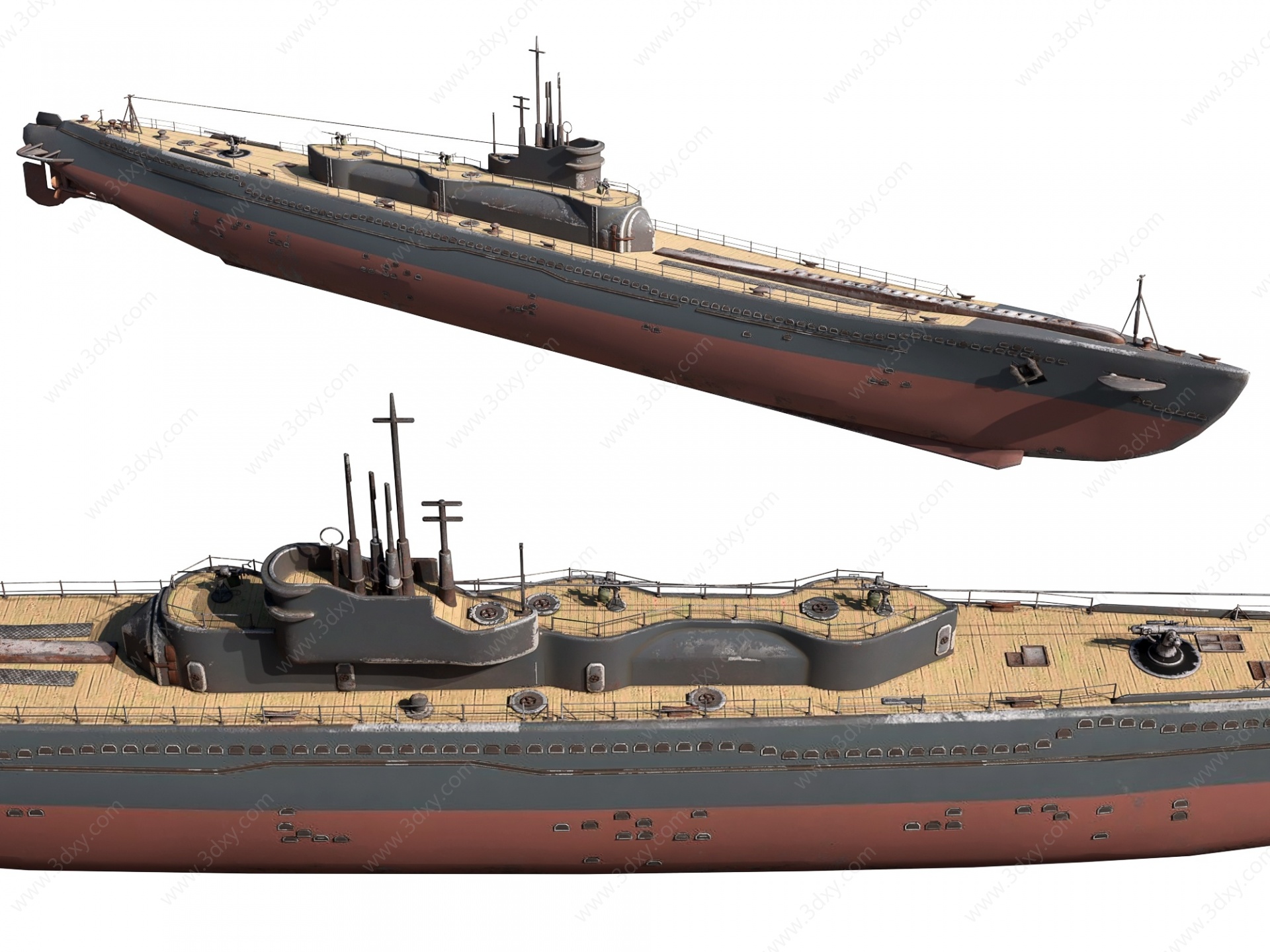现代潜水艇3D模型