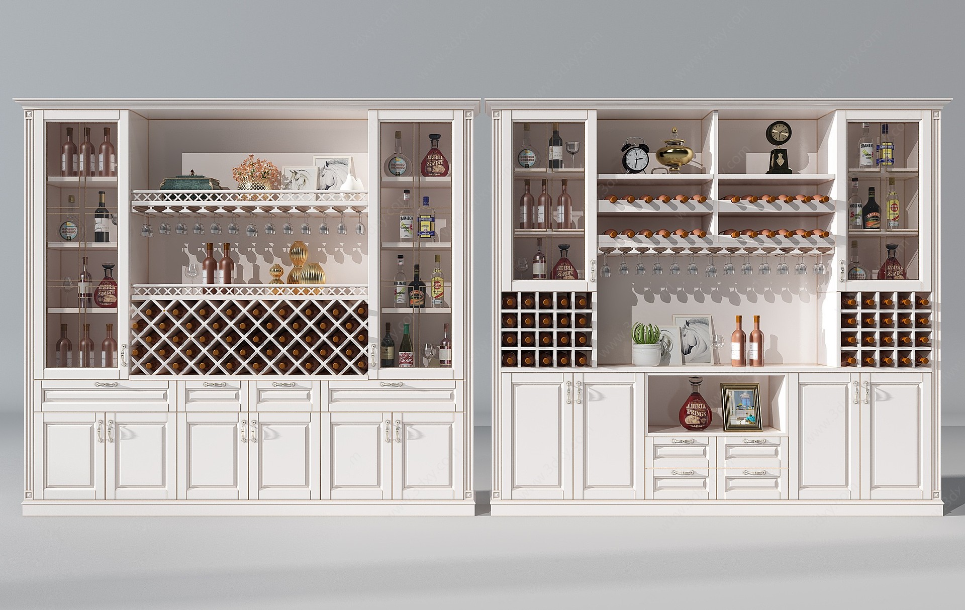 欧式酒柜3D模型
