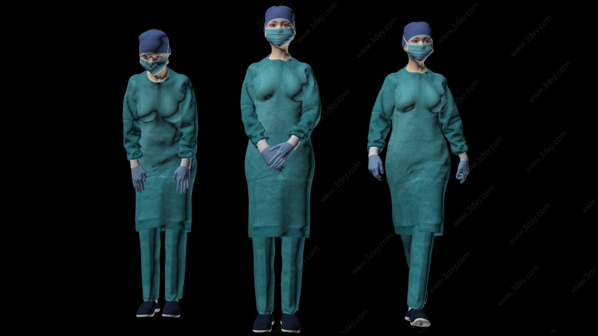 女医生护士3D模型