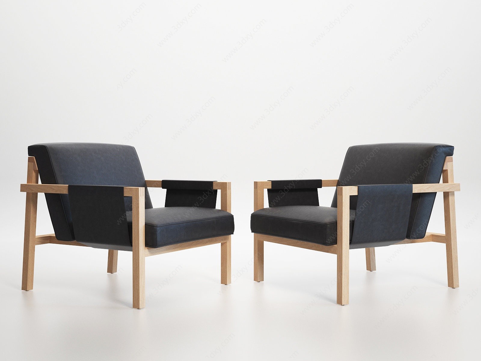 Toro现代单人休闲椅3D模型