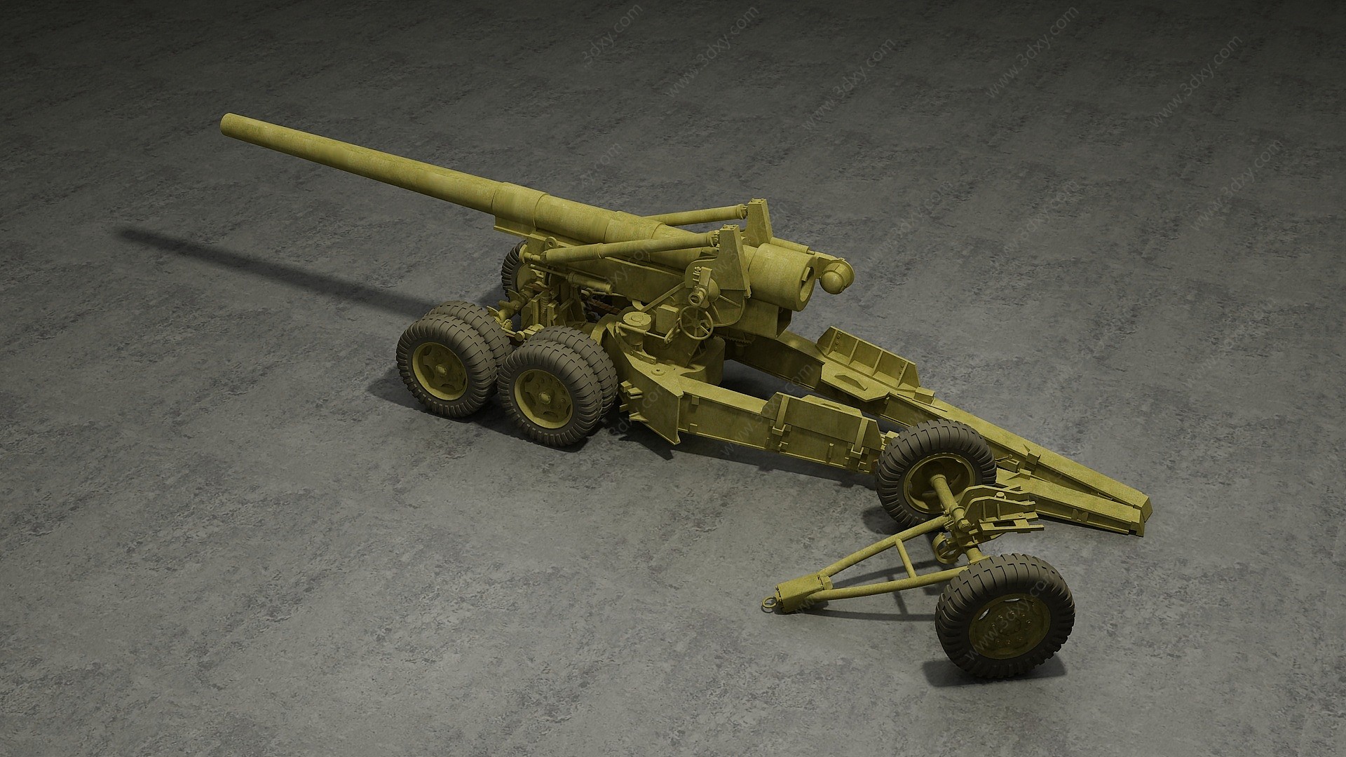 155M1火炮3D模型