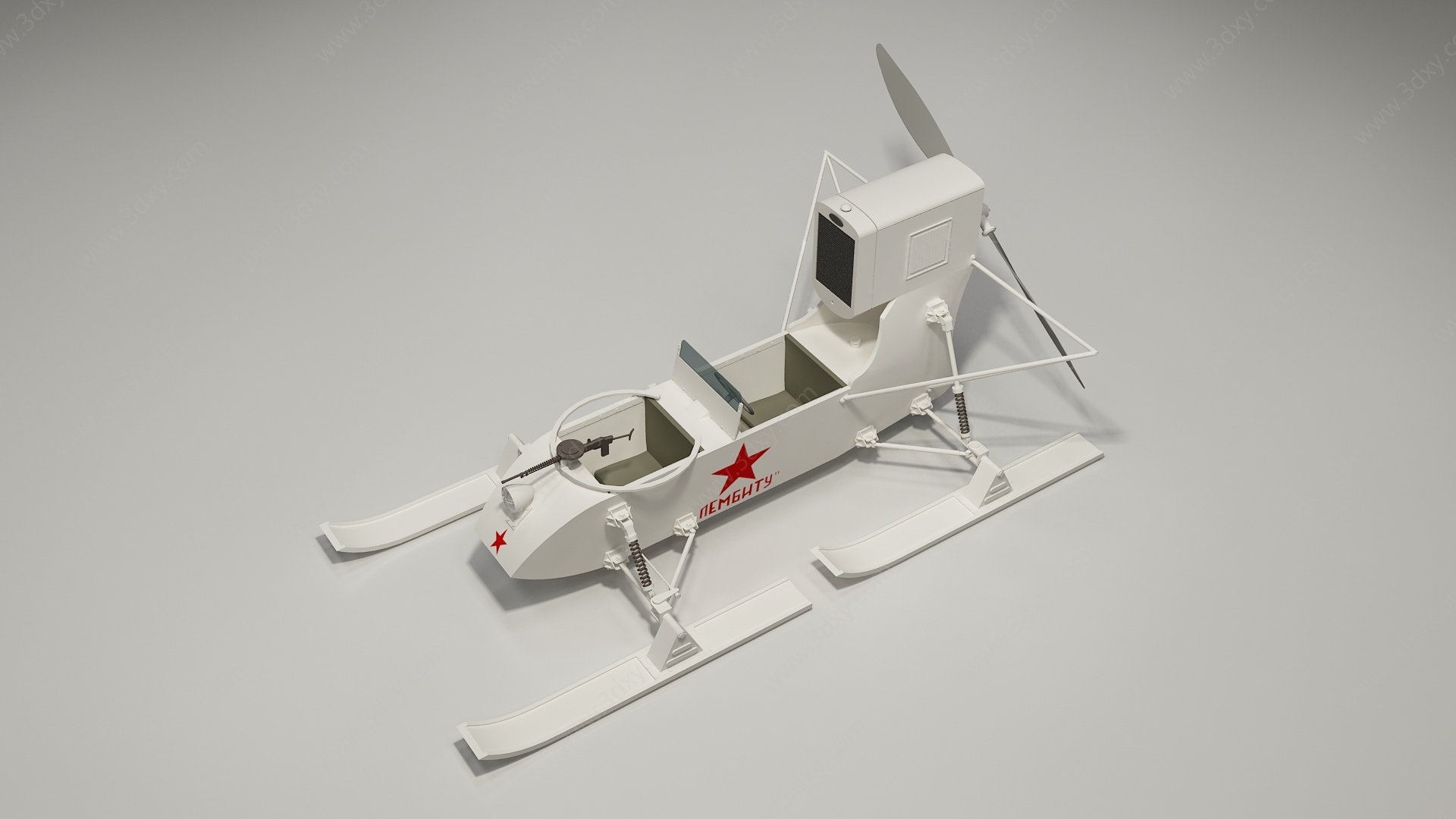 雪橇3D模型
