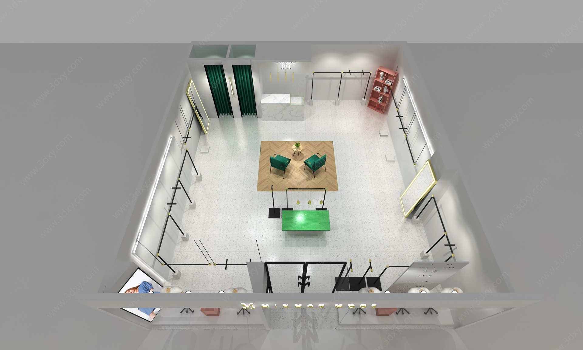 服装店展厅3D模型