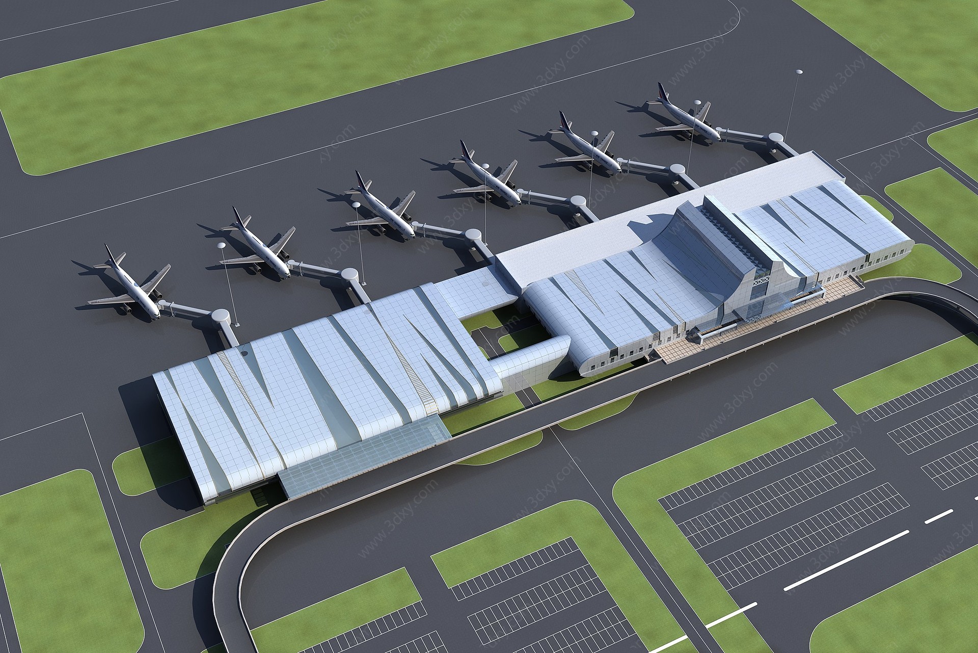 飞机场3D模型