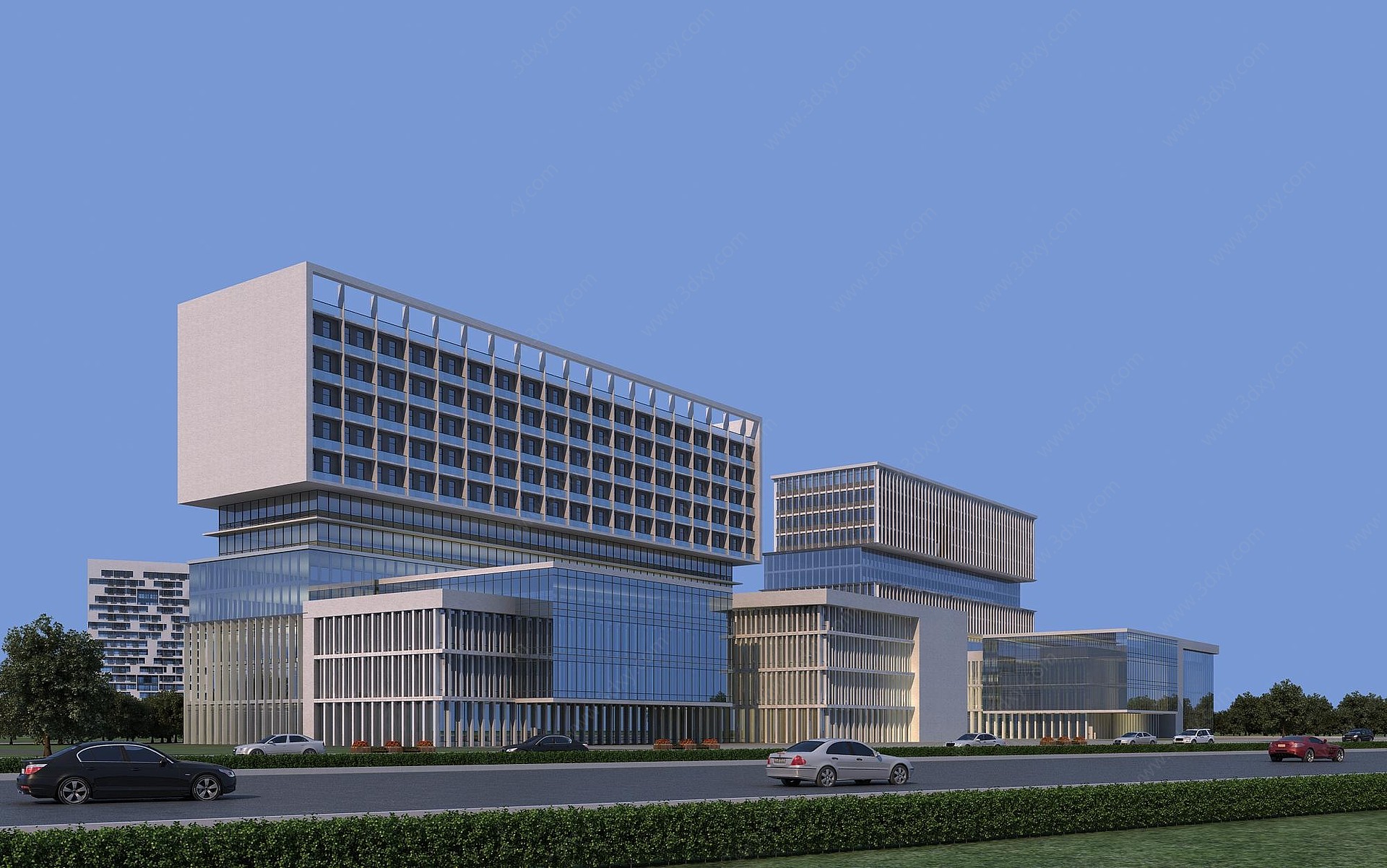 现代办公楼产业园3D模型