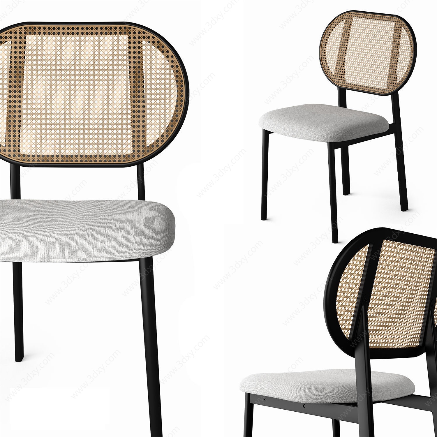 现代简约小椅子3D模型