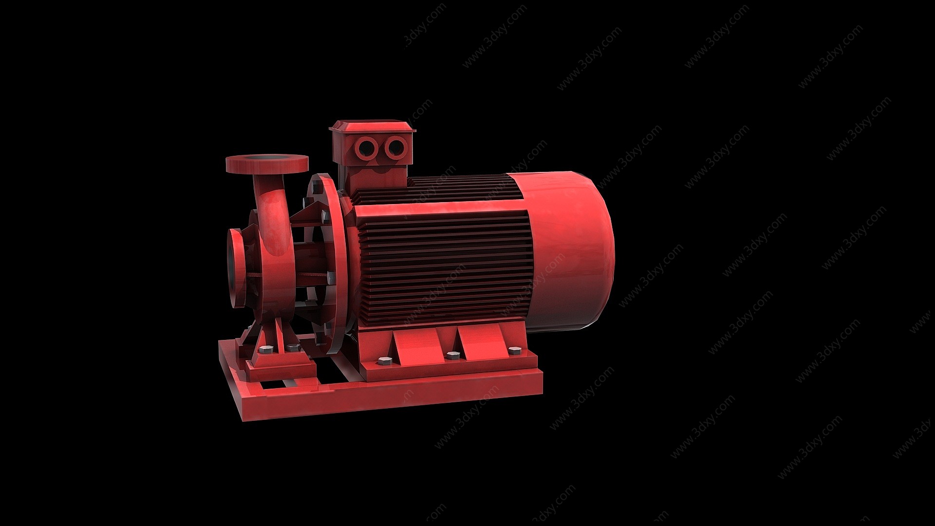 消防泵3D模型