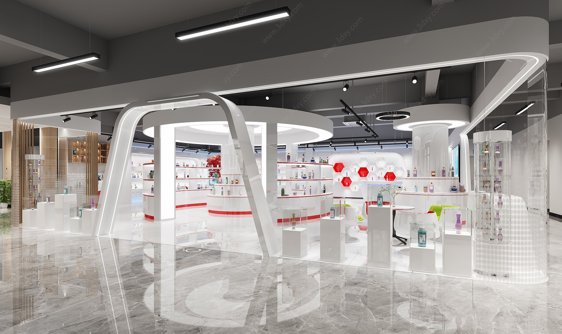 现代化妆品展厅3D模型