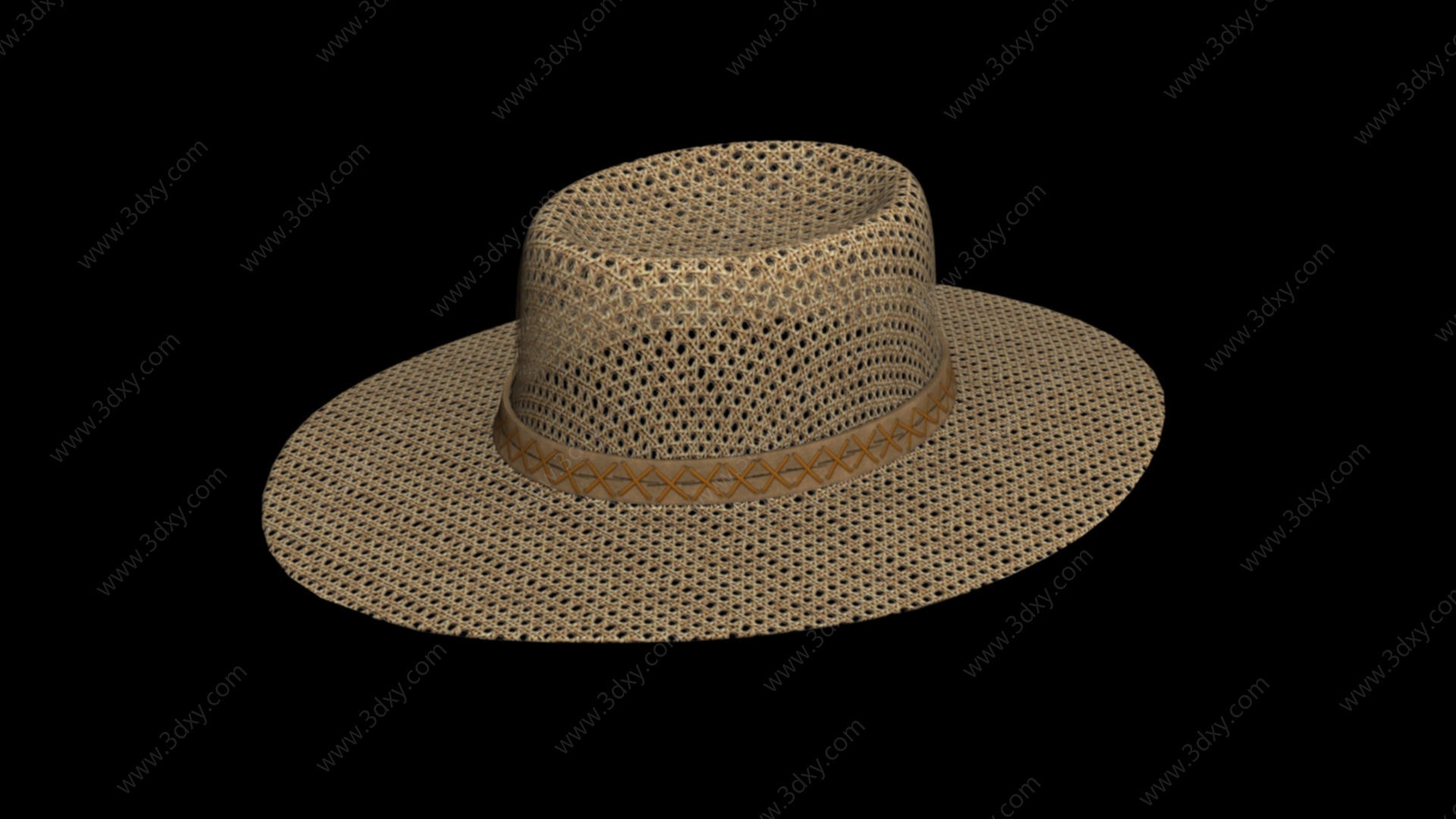 草帽3D模型