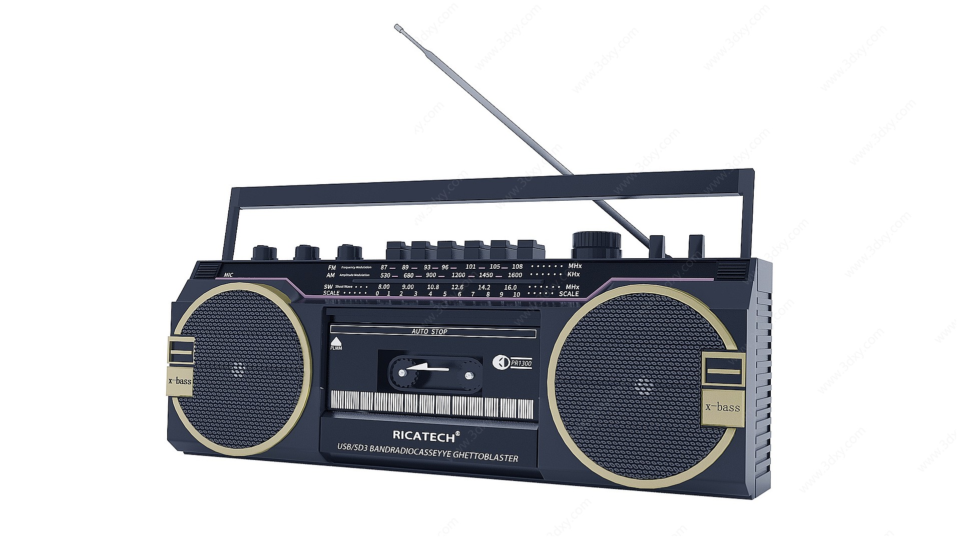 现代收音机3D模型