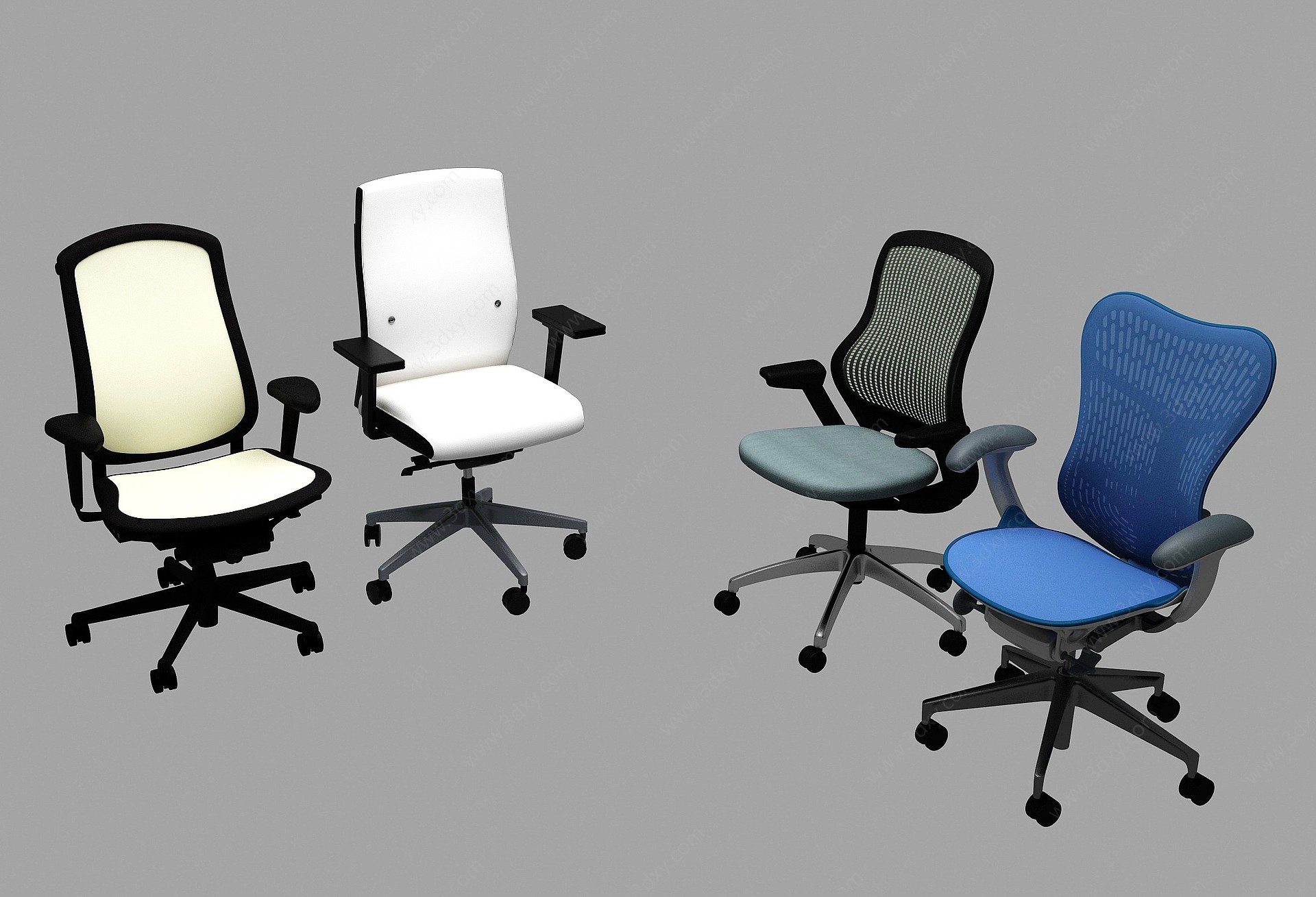 办公椅网布3D模型