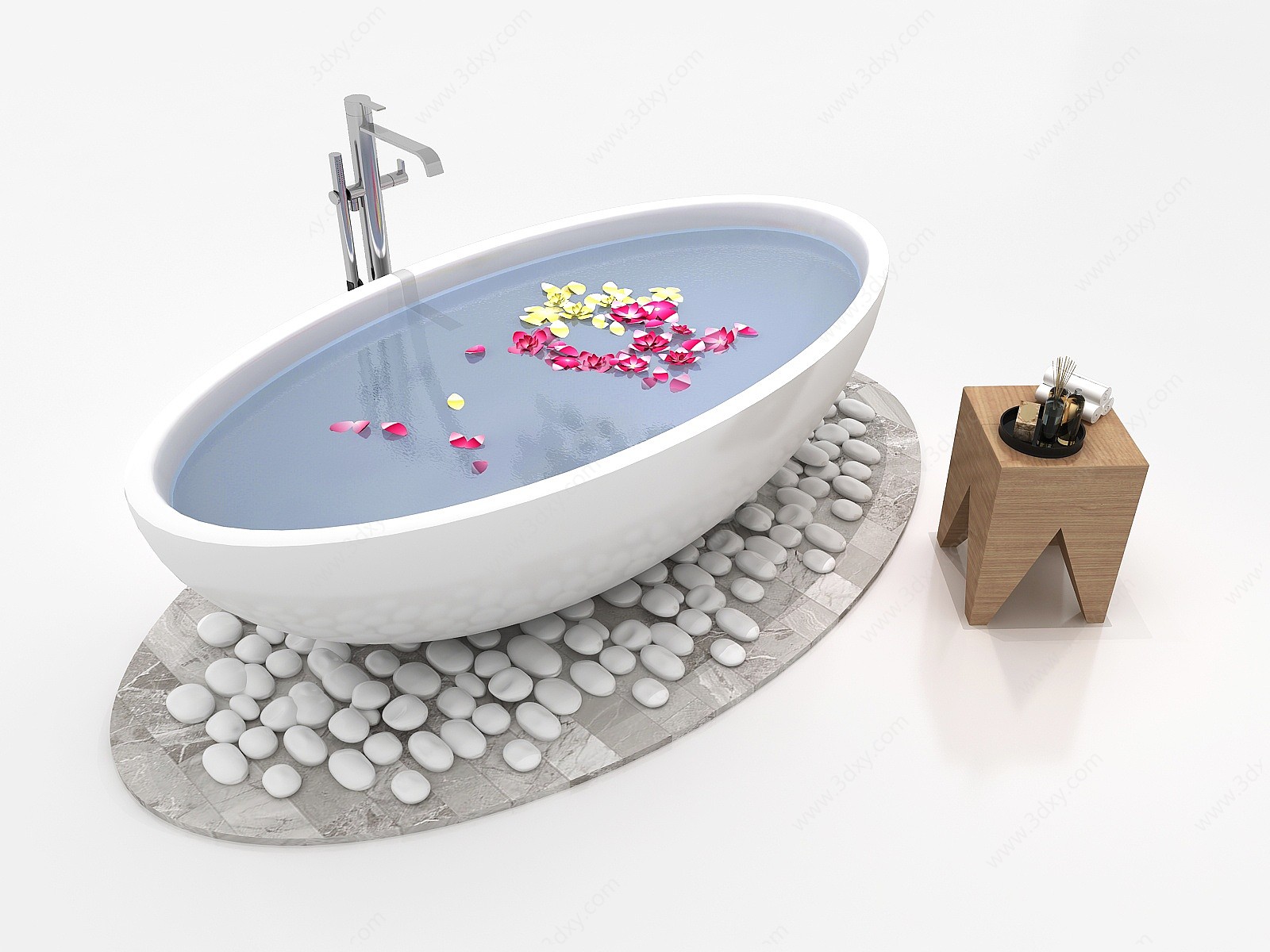 现代浴缸陶瓷浴缸3D模型