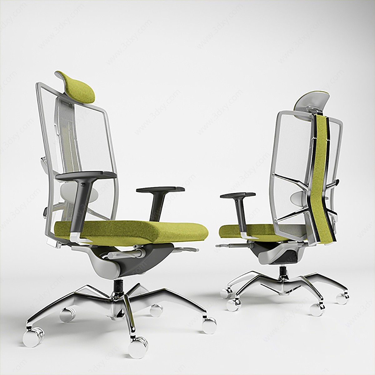 现代椅子现代办公椅子3D模型