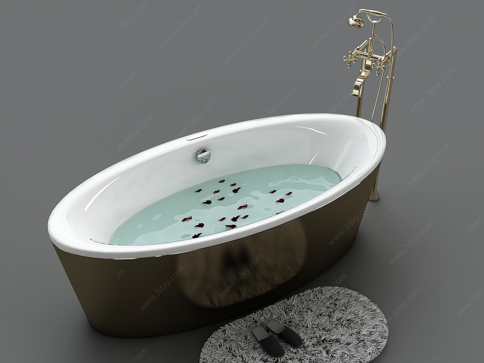 简欧浴缸3D模型