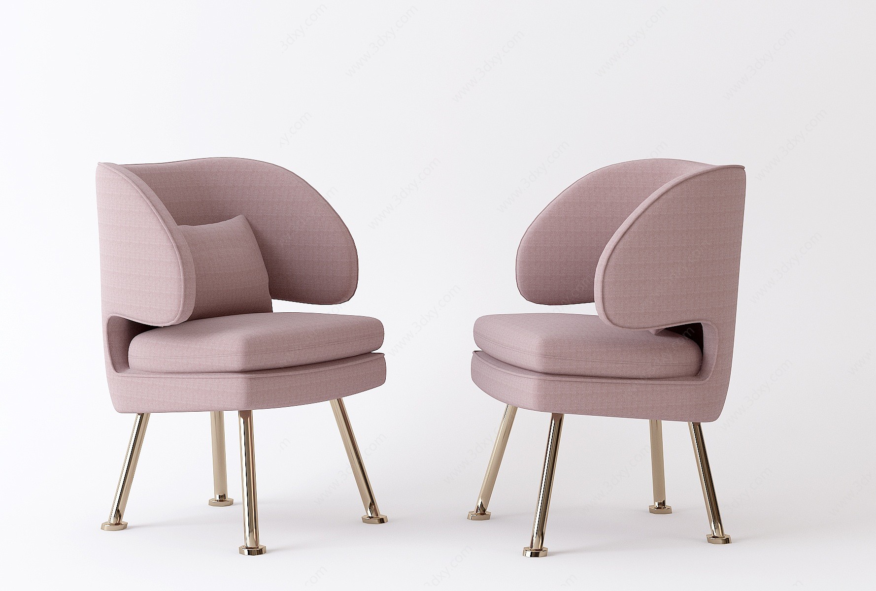 现代休闲椅办公椅3D模型