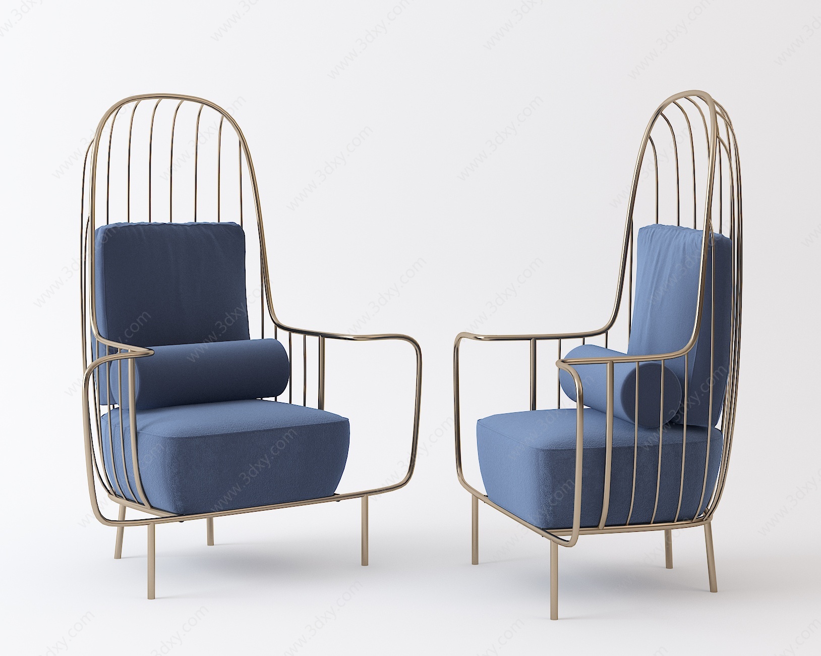 现代休闲椅扶手椅3D模型