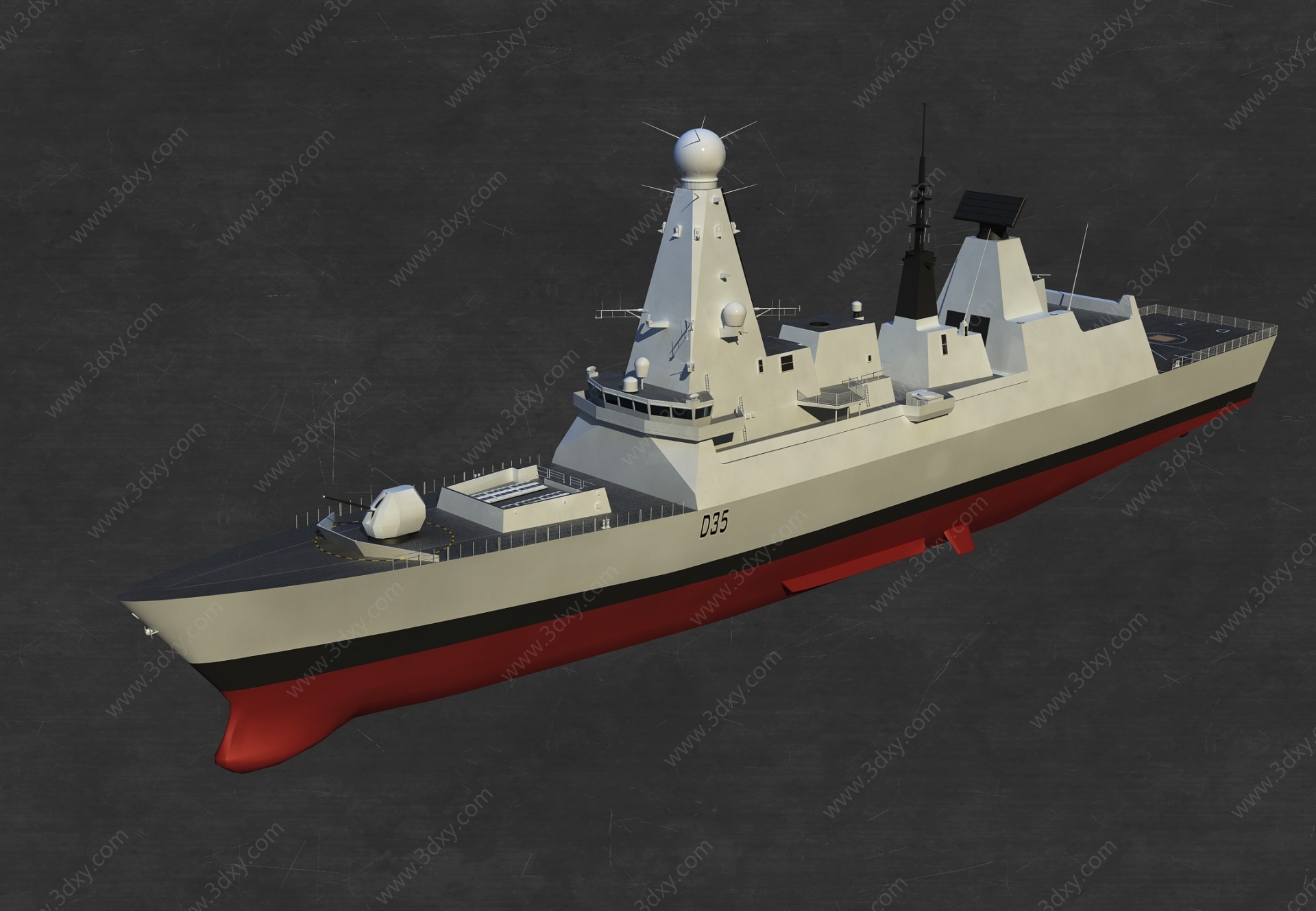 驱逐舰3D模型