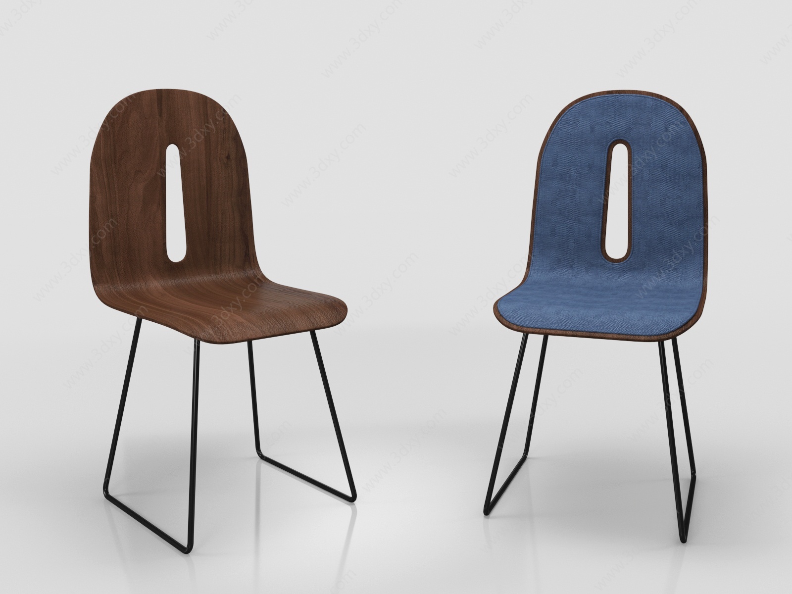 现代单椅休闲椅3D模型