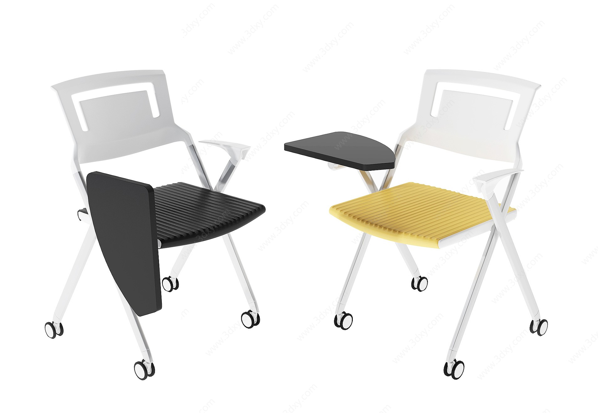 现代培训教室办公椅3D模型