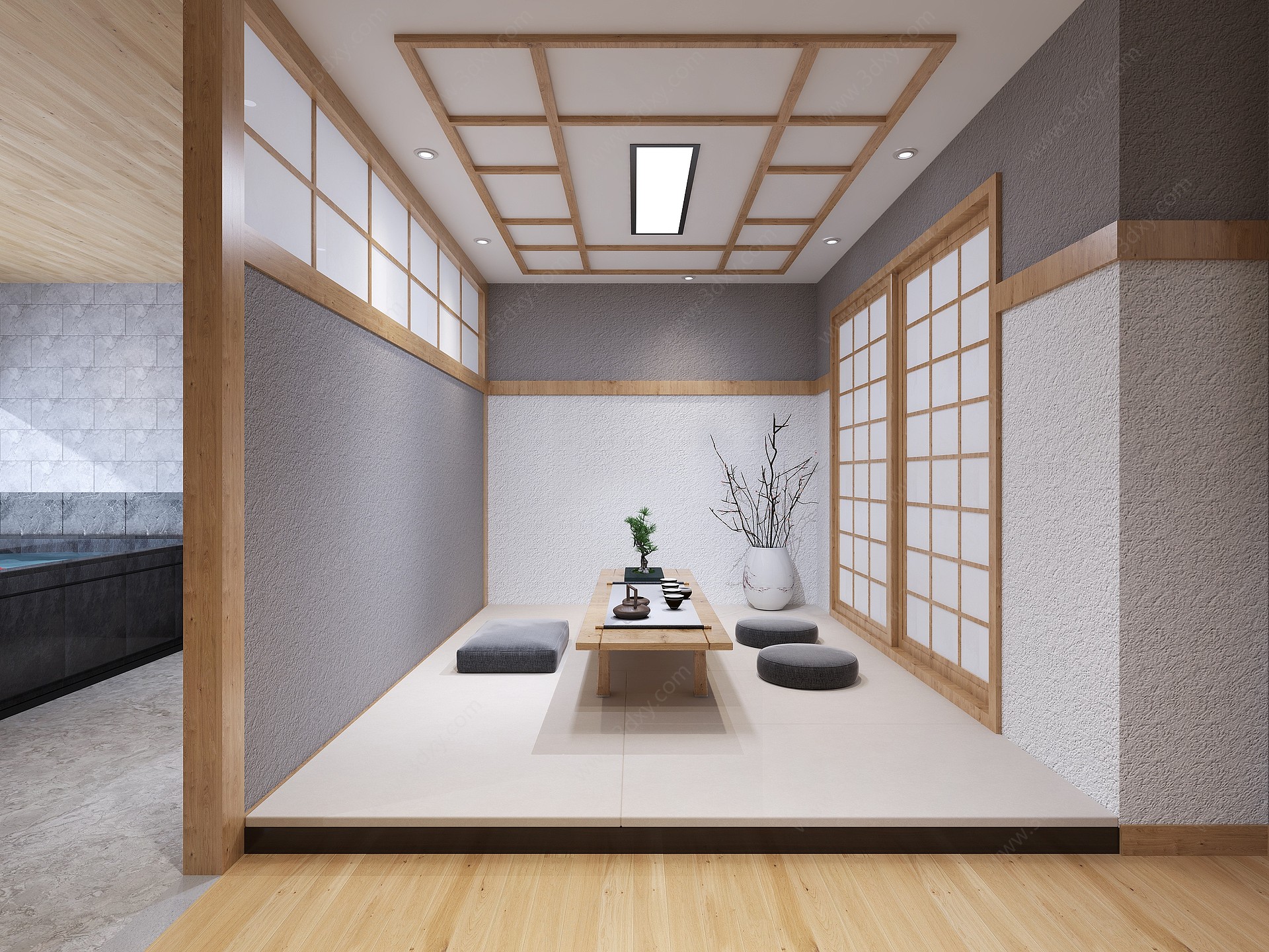 日式客房3D模型