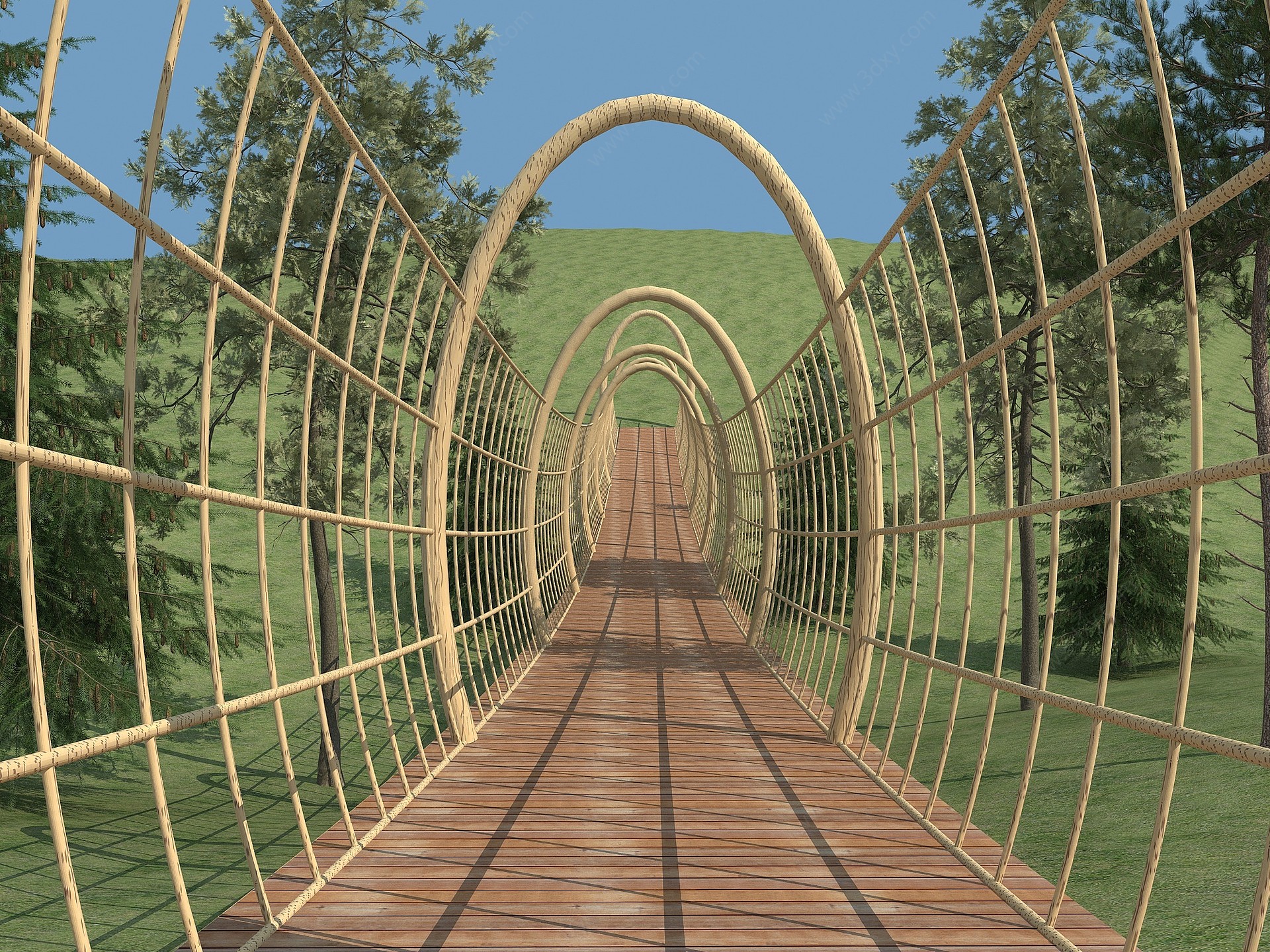 景观桥3D模型