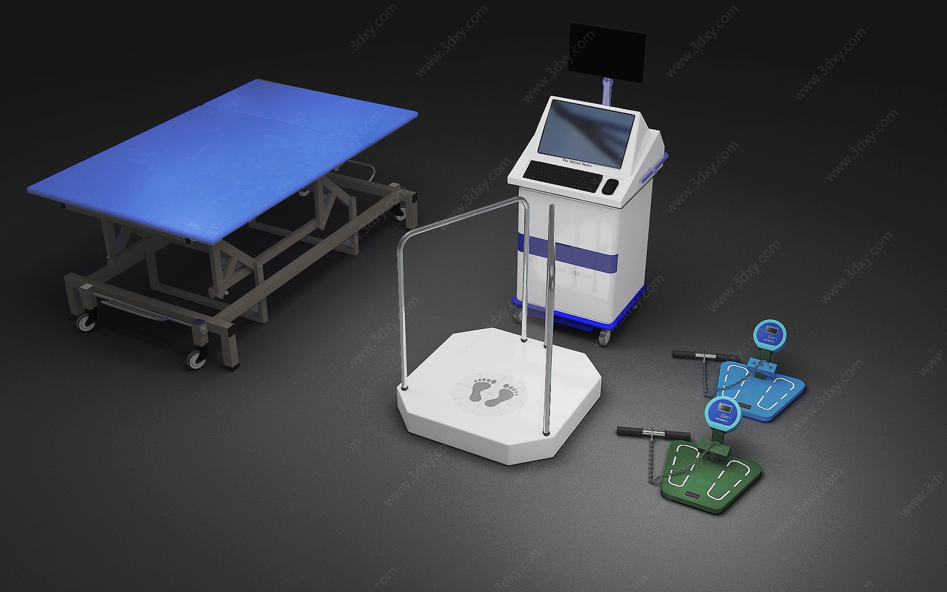 现代医疗设备3D模型
