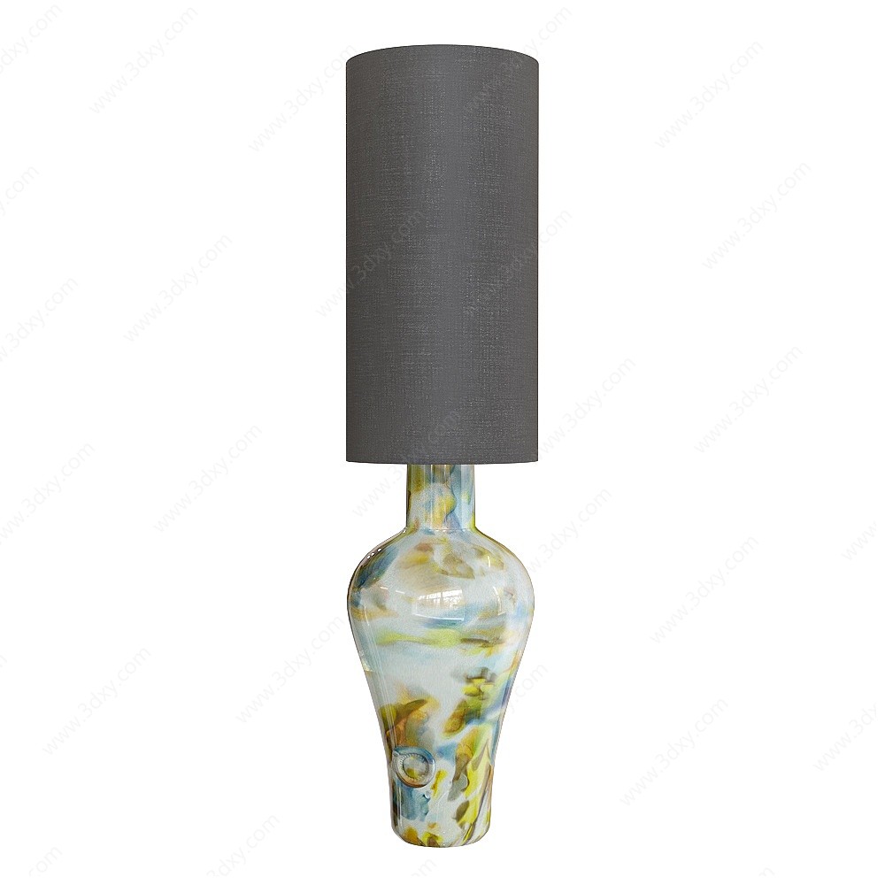 现代陶瓷花瓶吊灯3D模型