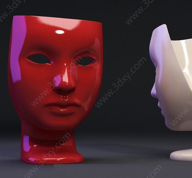 人物面具座椅3D模型