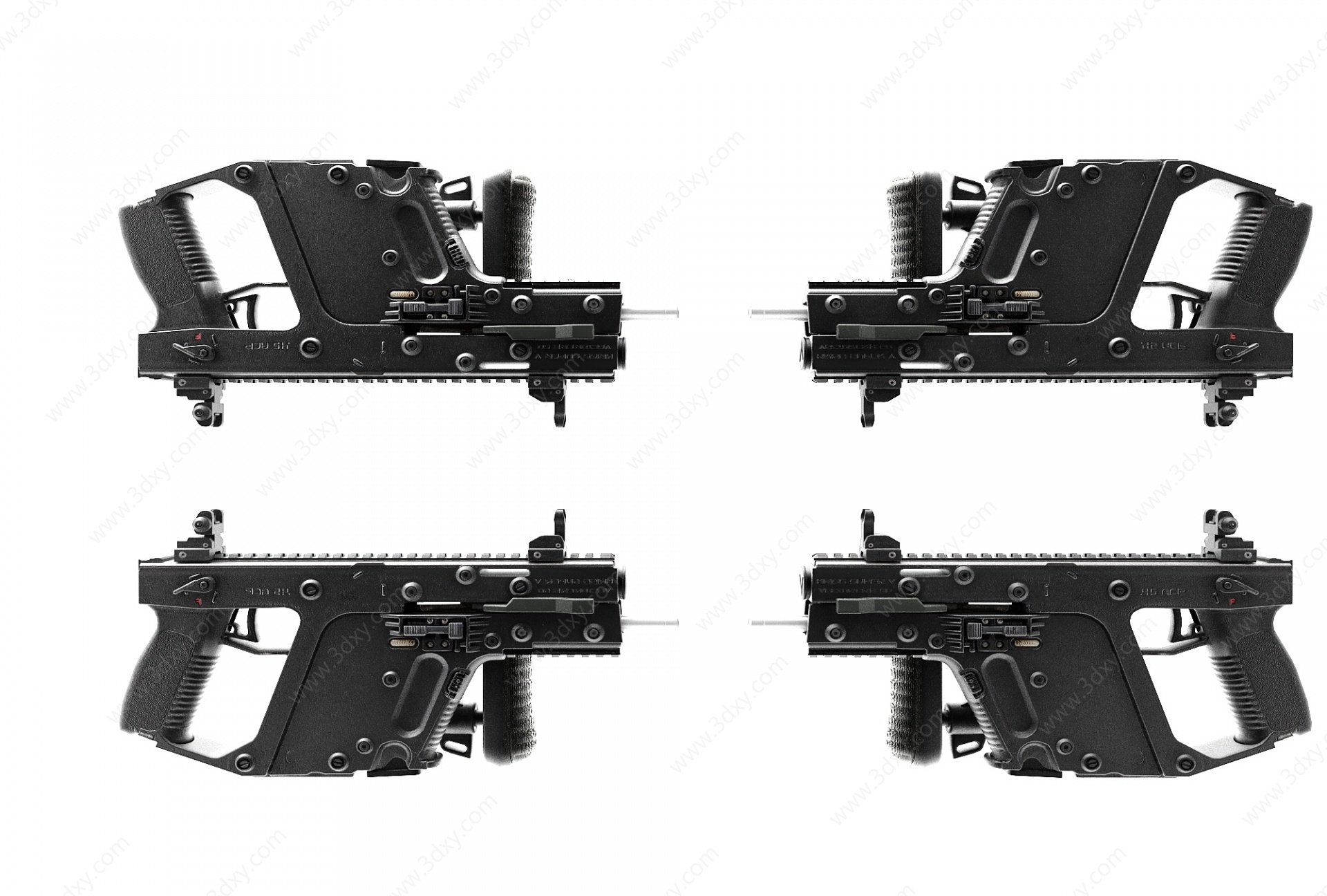 现代风格机枪3D模型