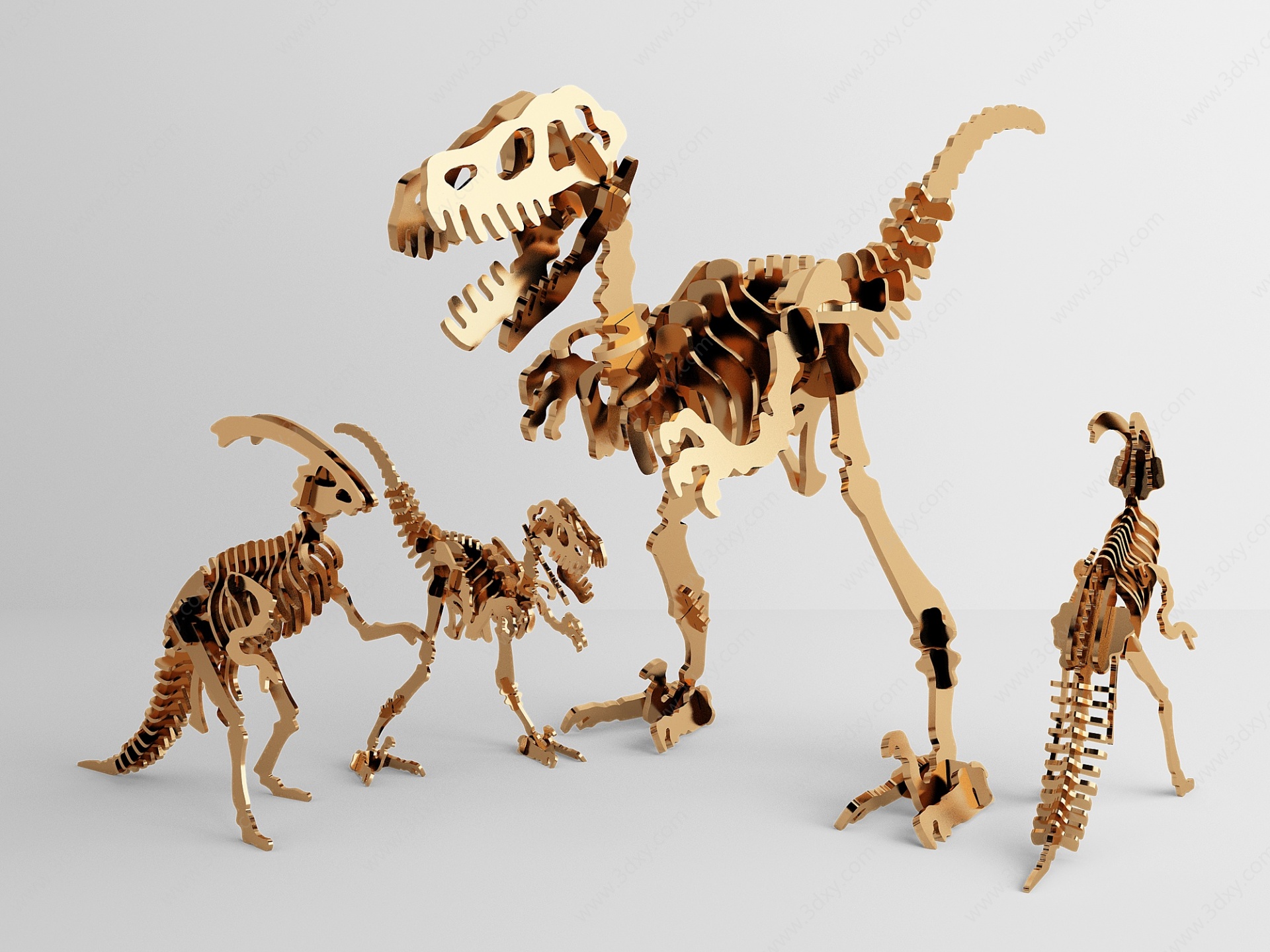 恐龙雕塑摆件3D模型