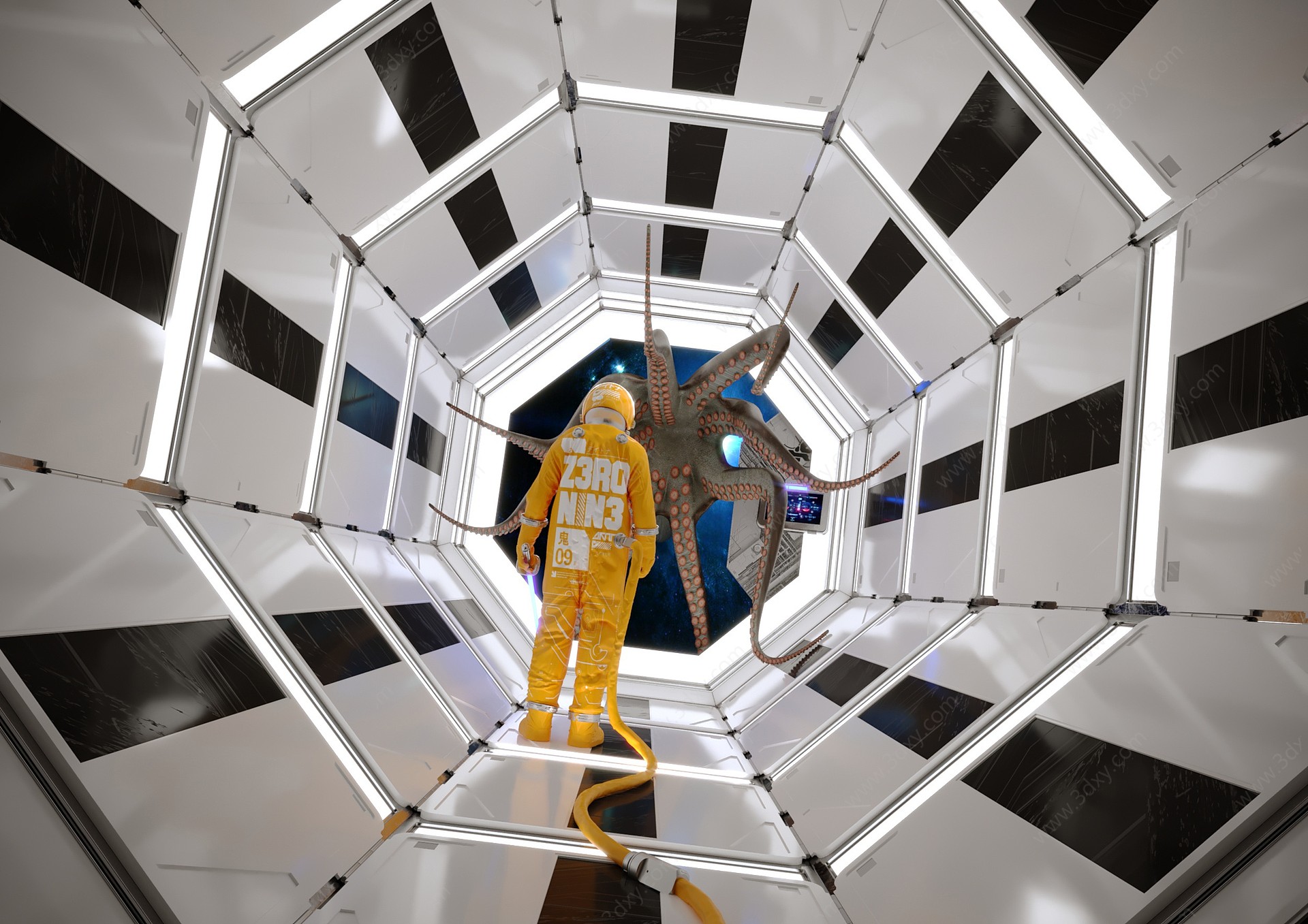 宇航员太空舱3D模型