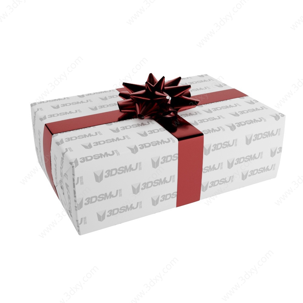 礼物礼盒装饰盒3D模型
