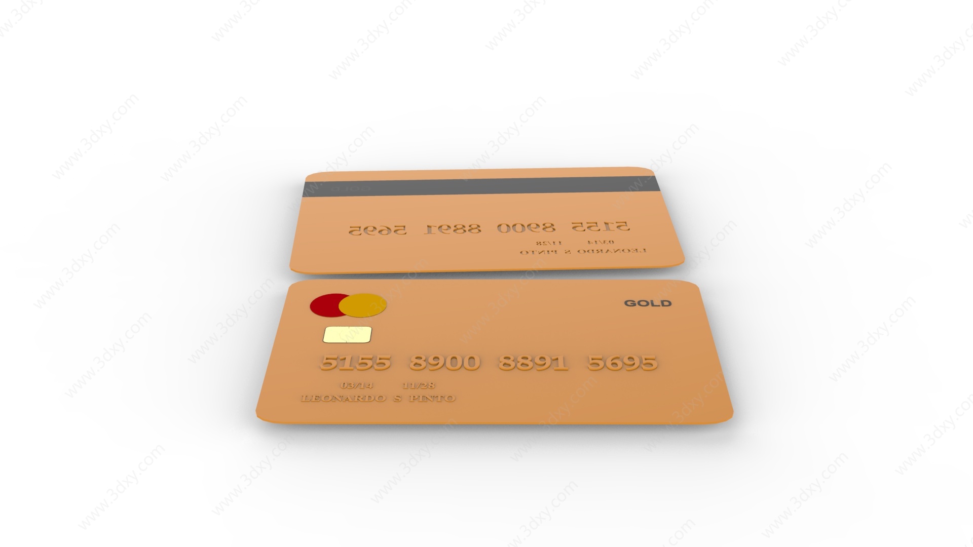 信用卡3D模型