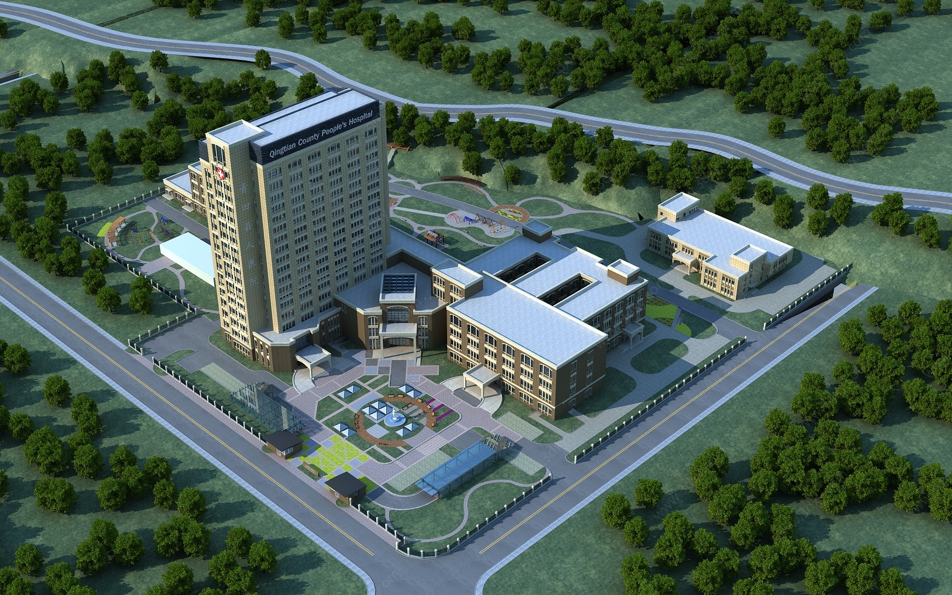 医院建筑3D模型