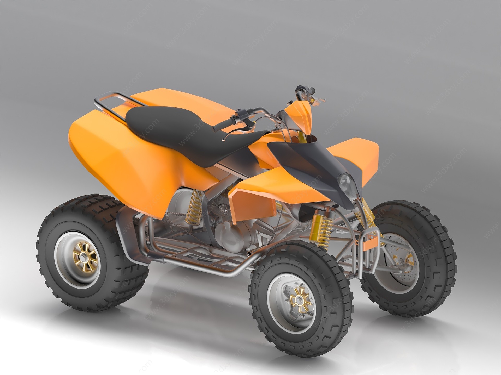 现代机动摩托车3D模型