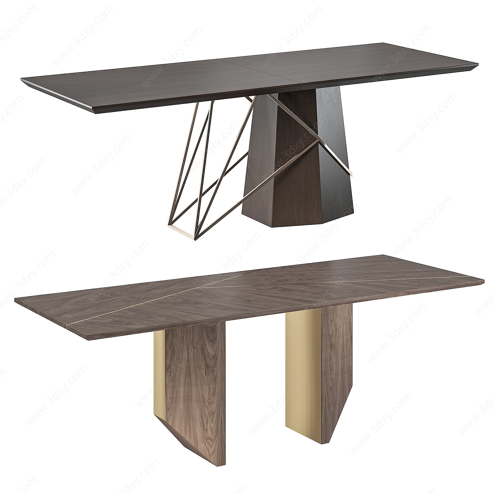现代简约餐桌3D模型