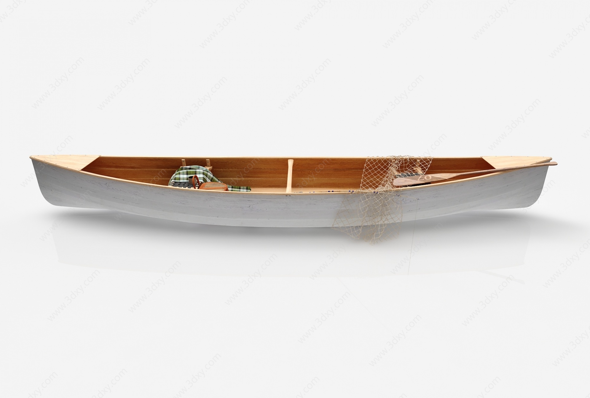 现代风格小船3D模型