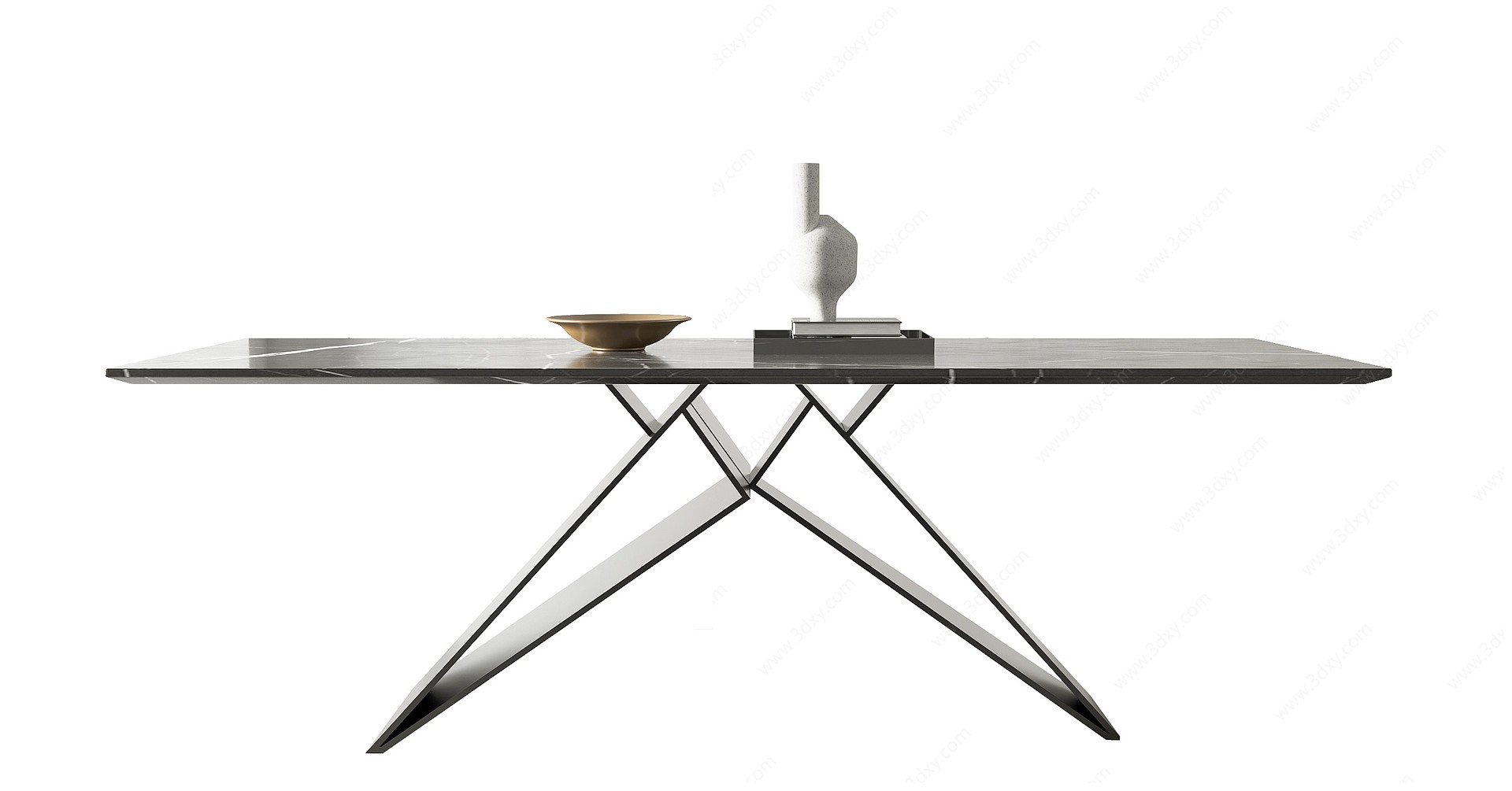 现代简约餐桌3D模型