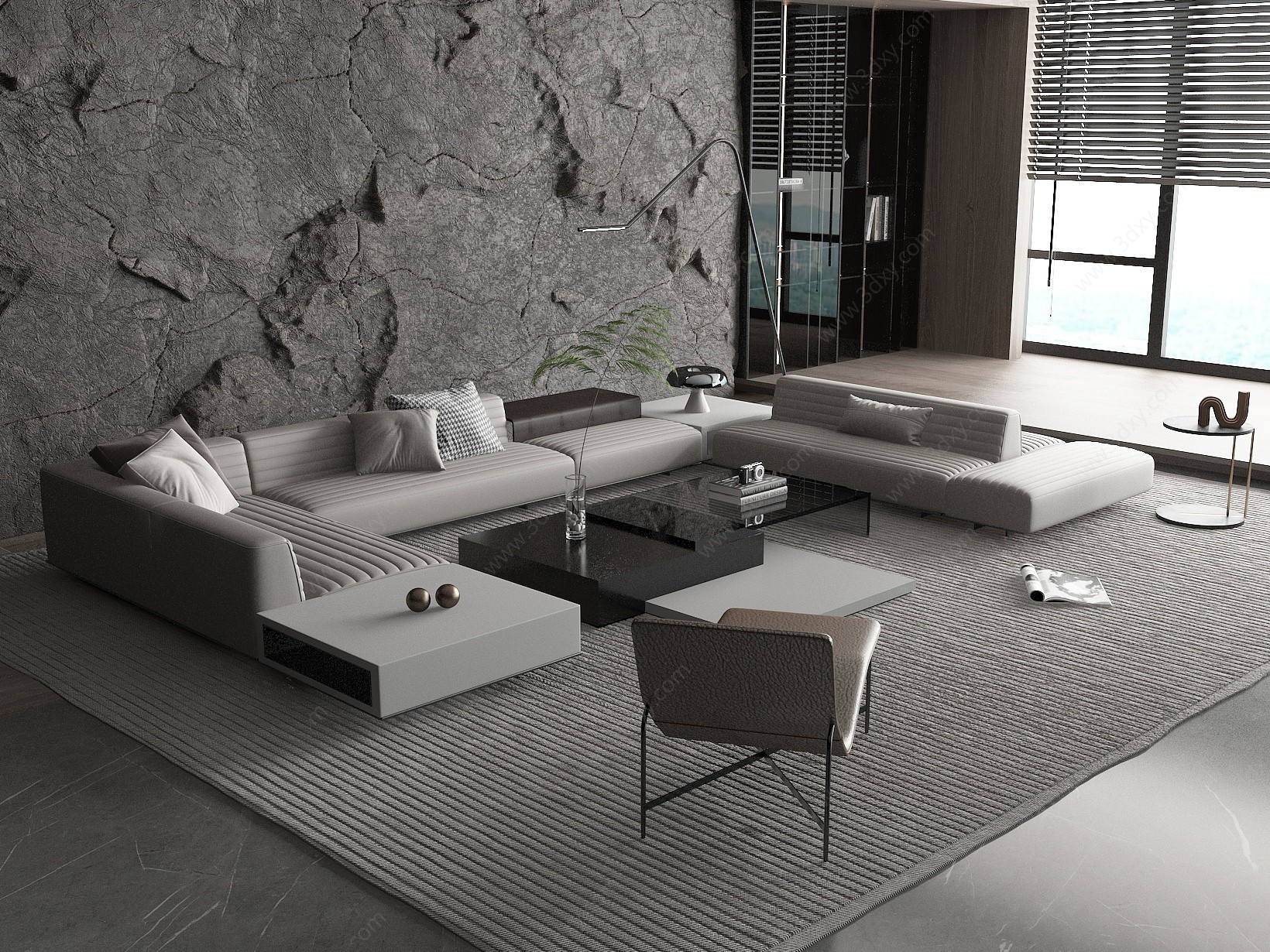 现代风格的沙发3D模型