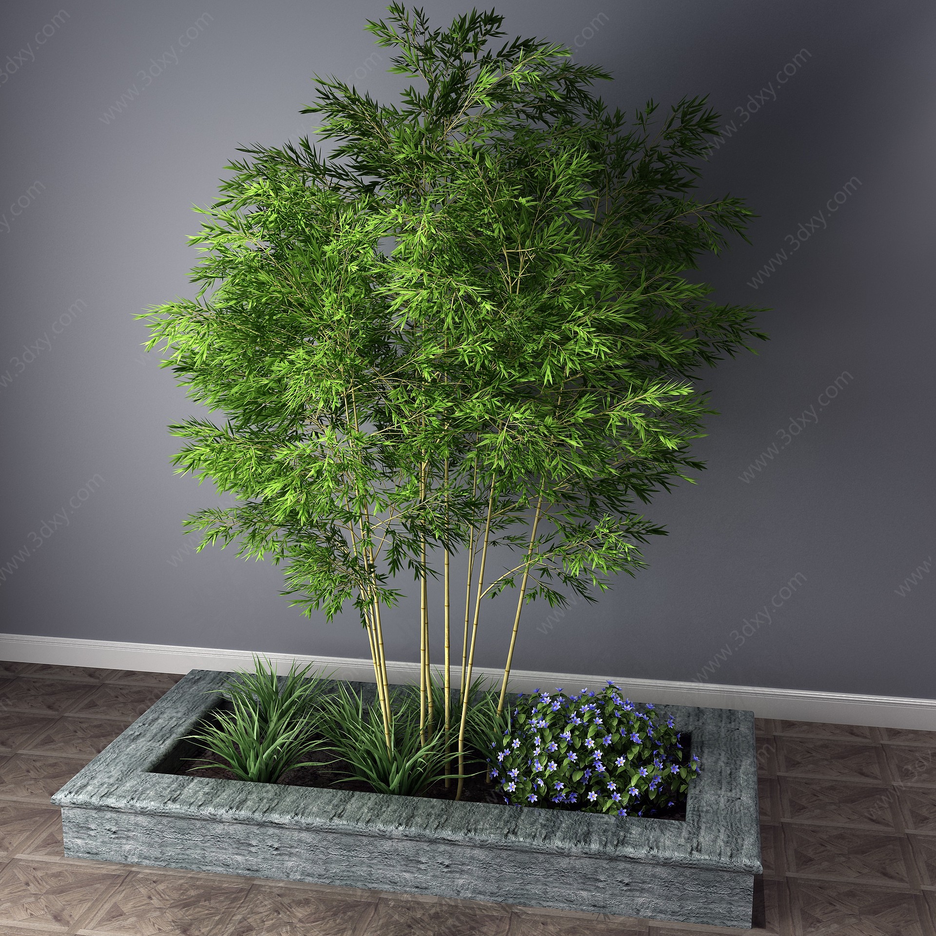 中式植物竹子竹3D模型