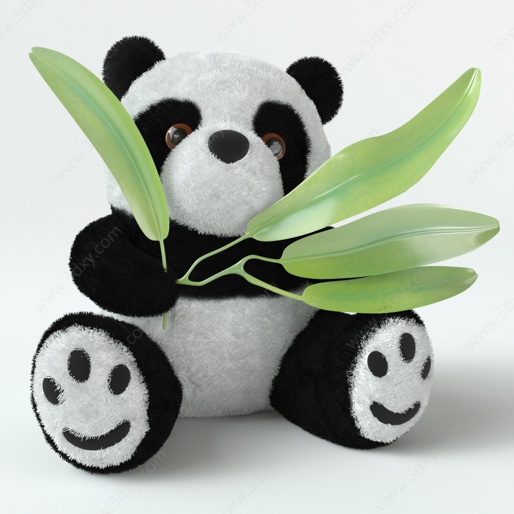 玩具熊貓3D模型