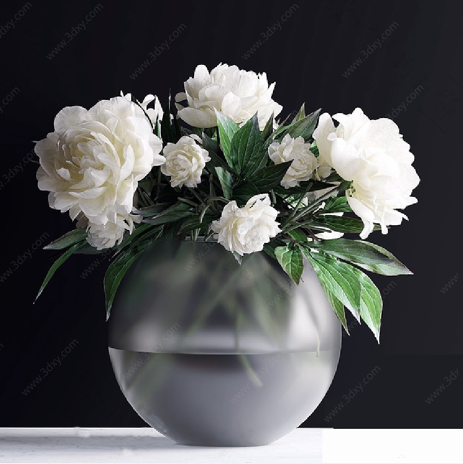 花瓶花艺装饰花瓶3D模型