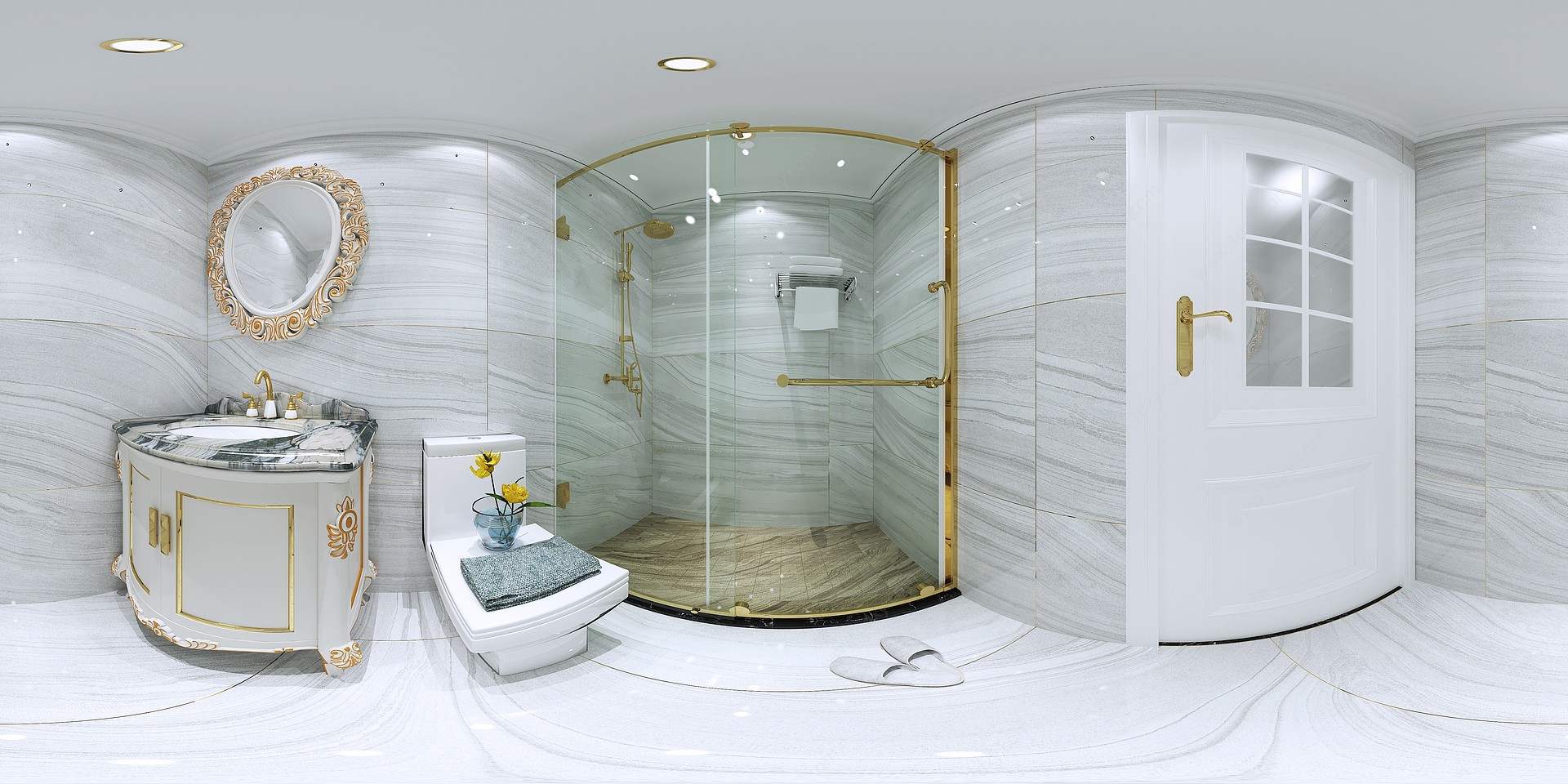 欧式卫生间卫浴洁具3D模型