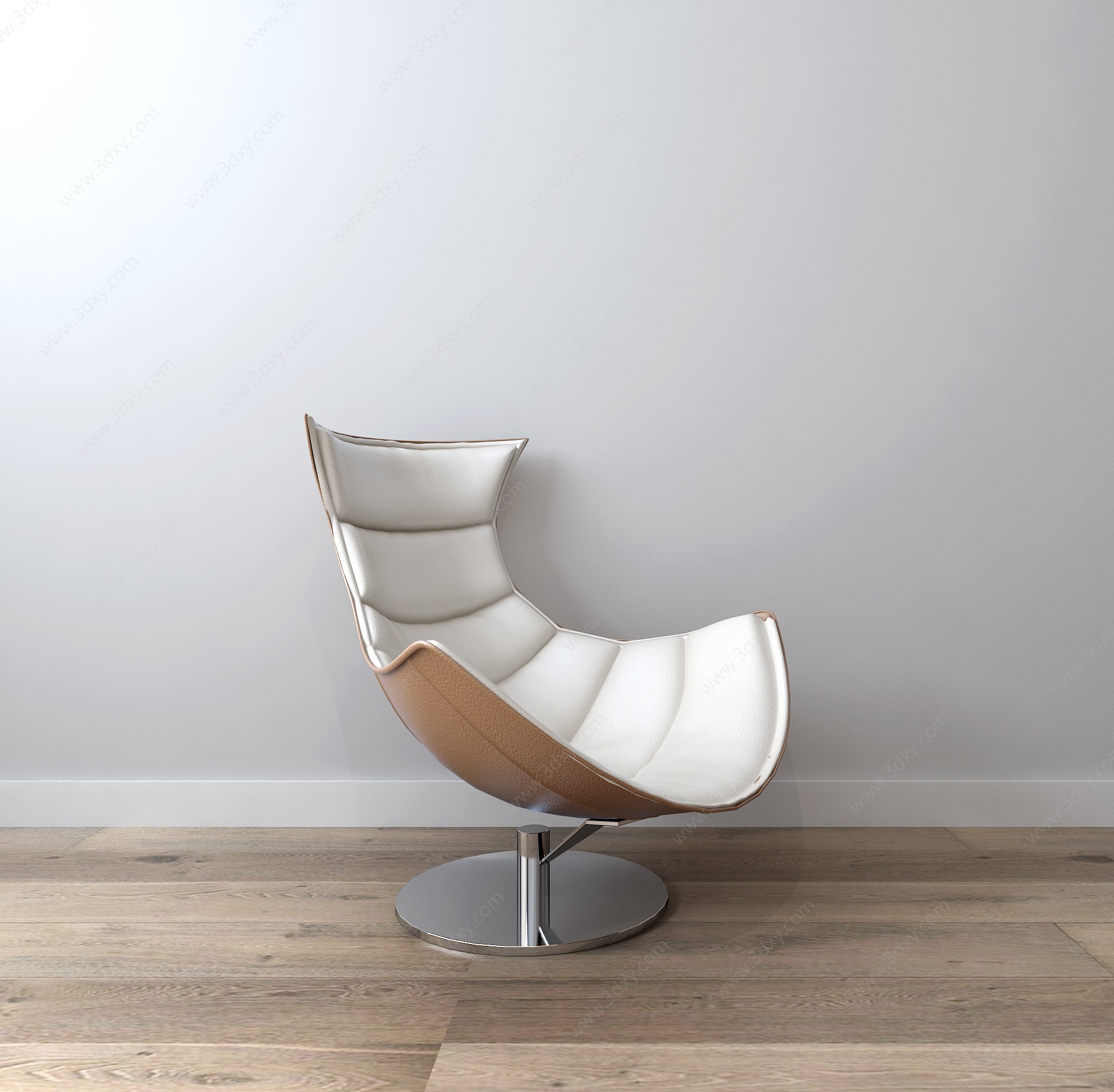 现代单椅休闲椅3D模型