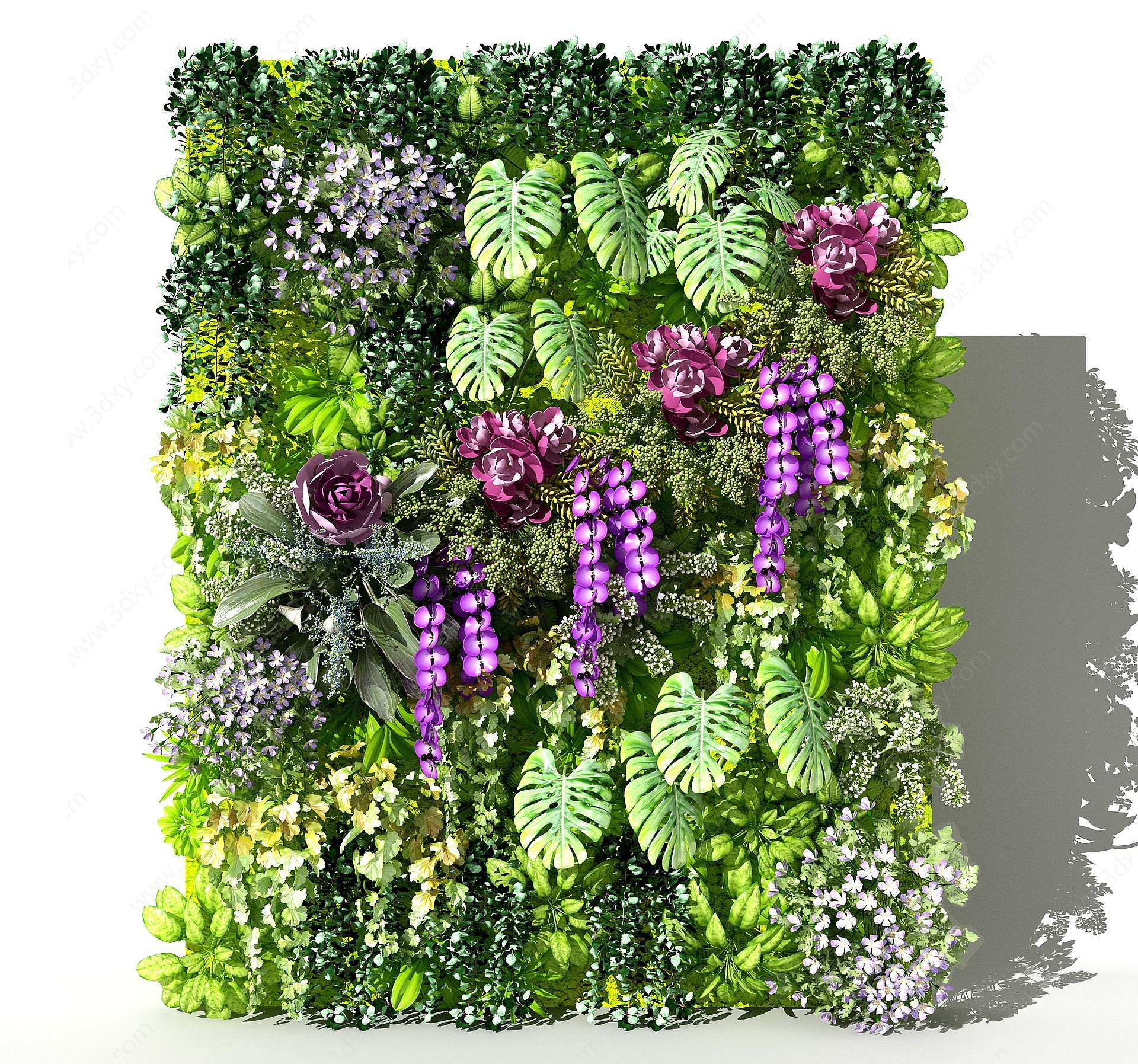 植物墙绿植背景墙3D模型