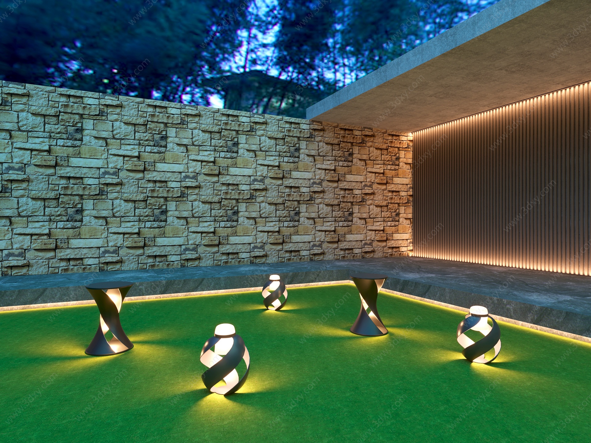 现代景观灯庭院灯3D模型