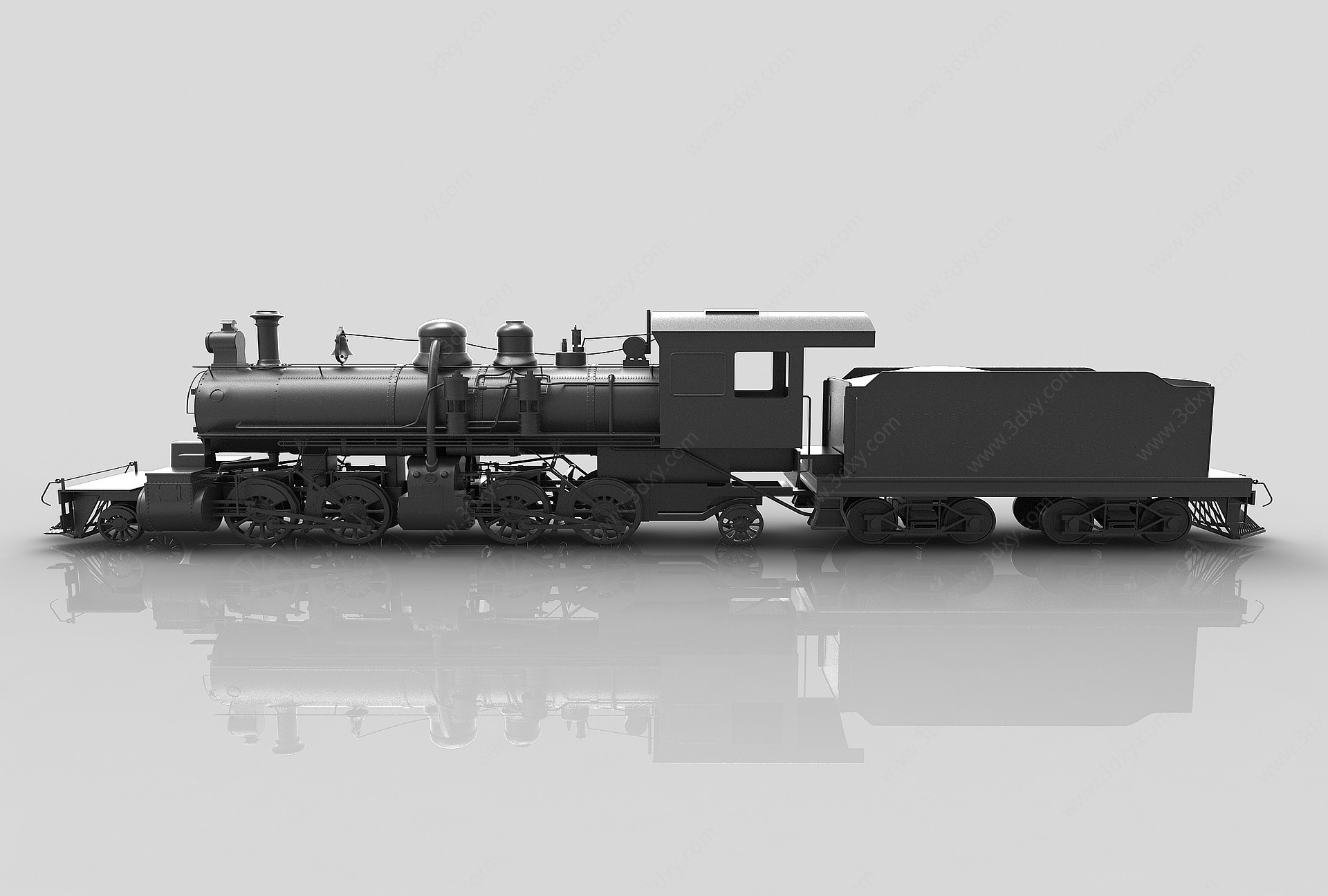 现代风格火车3D模型